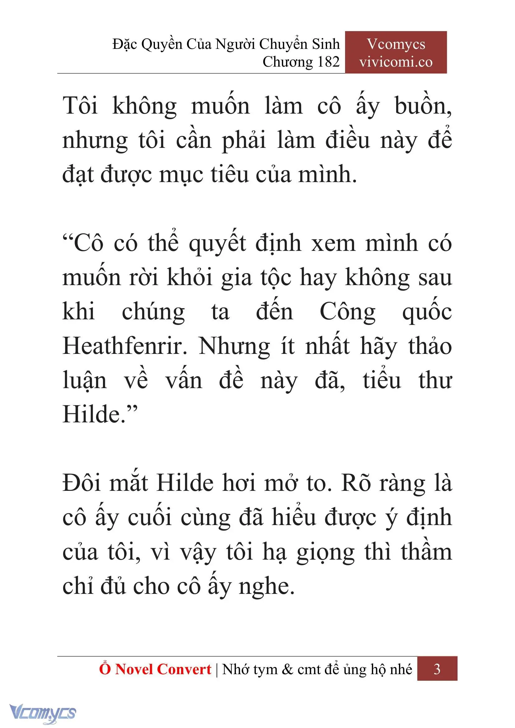 [Novel] Đặc Quyền Của Người Chuyển Sinh Chapter 182 - Trang 7