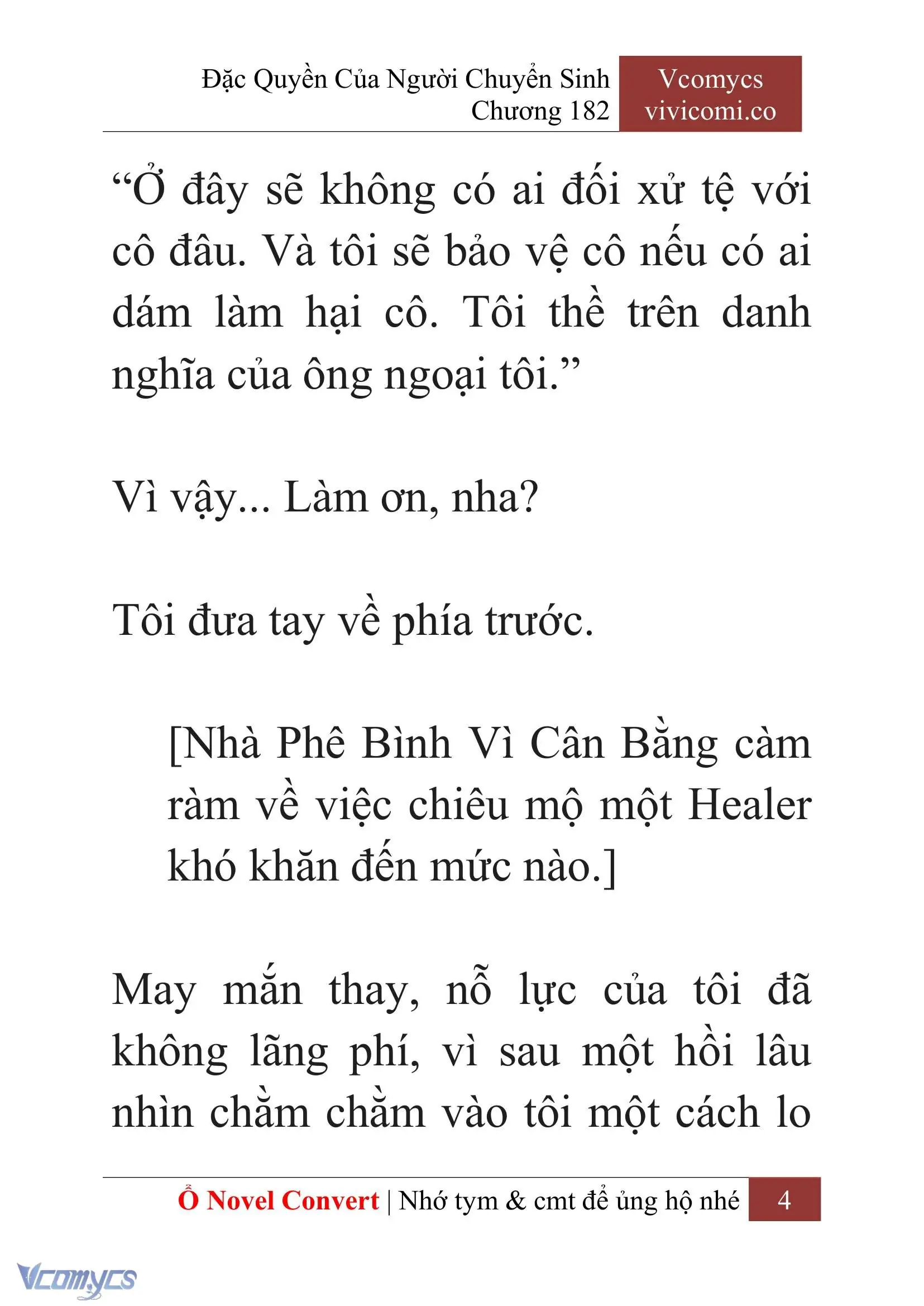 [Novel] Đặc Quyền Của Người Chuyển Sinh Chapter 182 - Trang 8