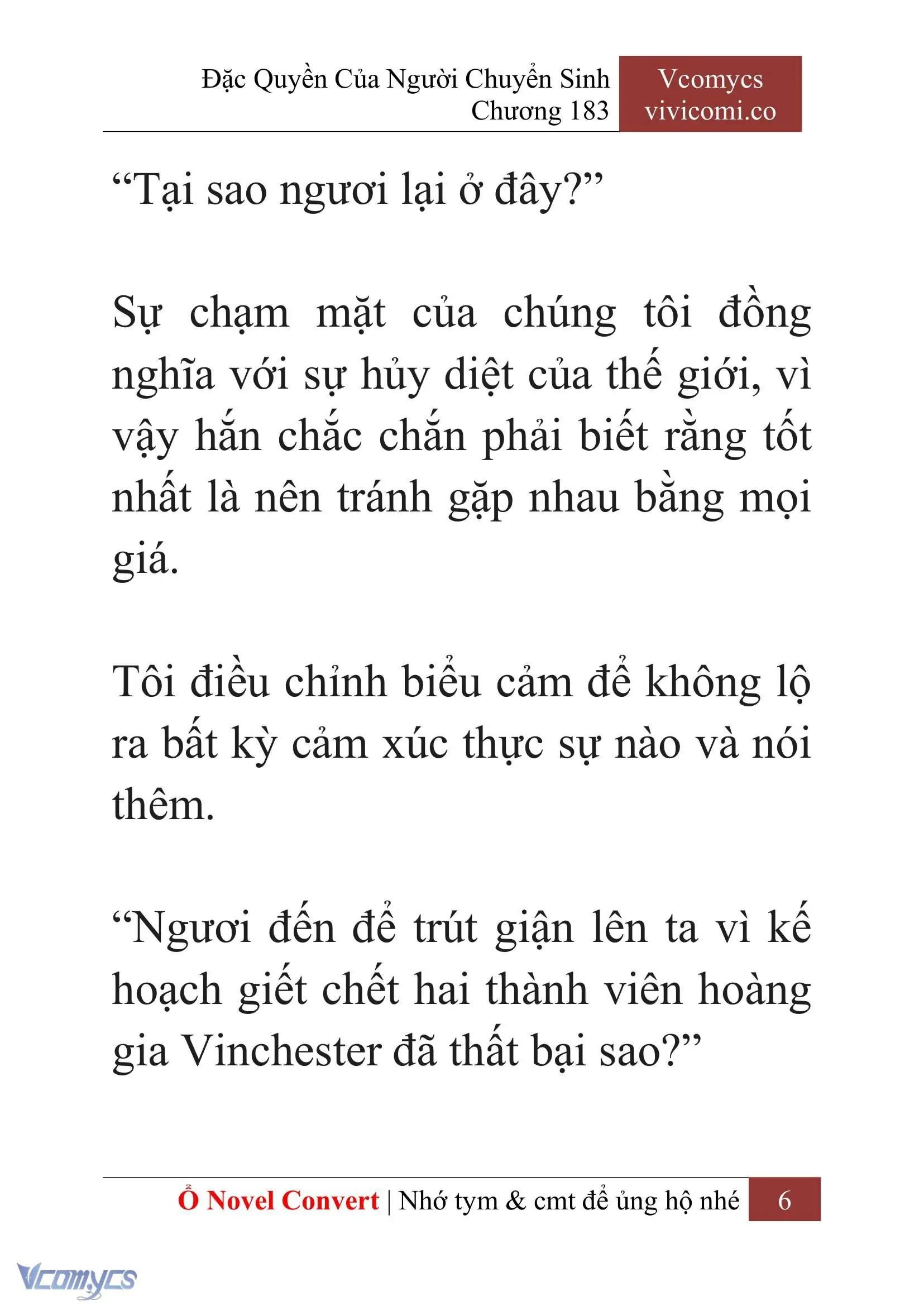 [Novel] Đặc Quyền Của Người Chuyển Sinh Chapter 183 - Trang 10
