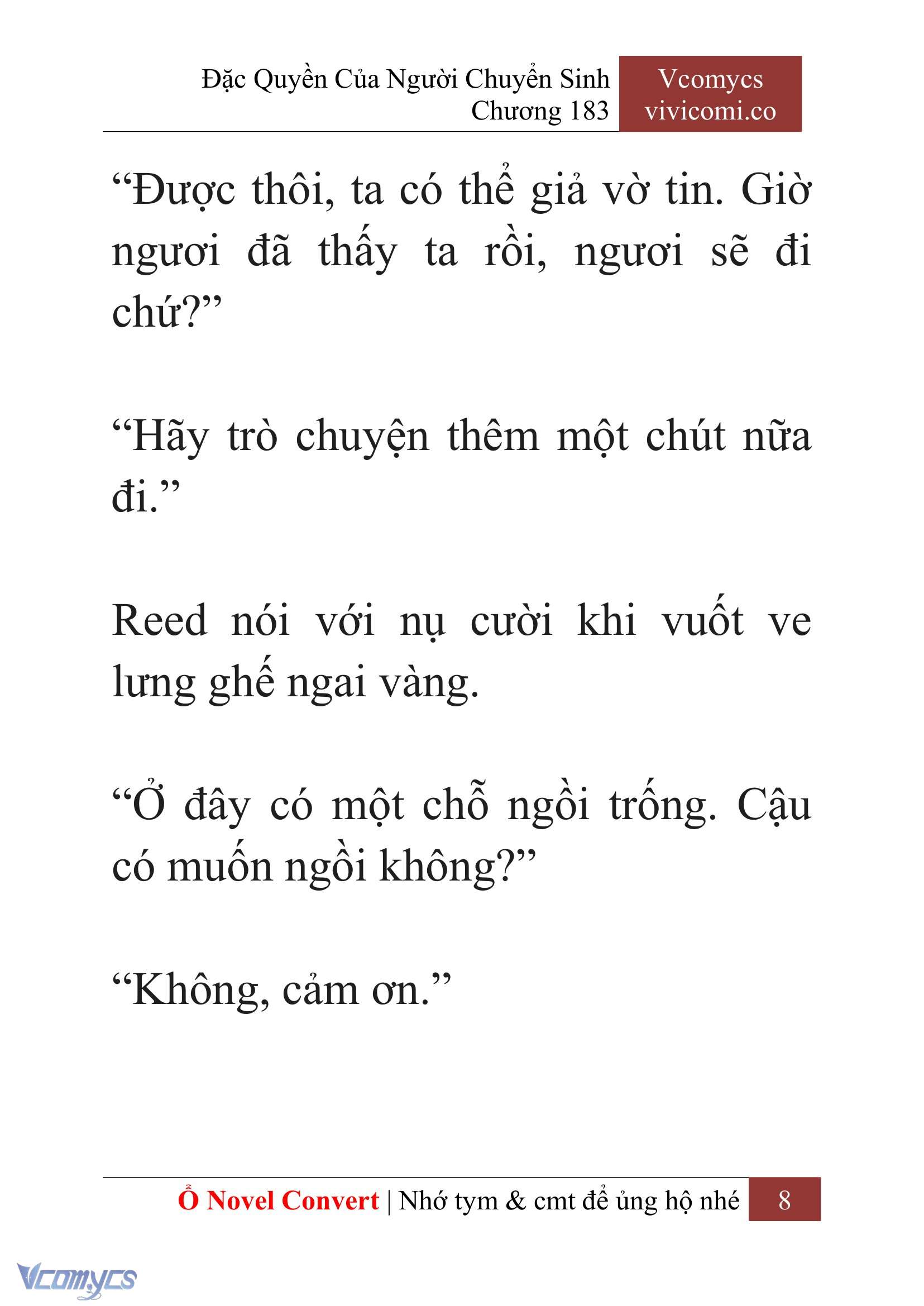 [Novel] Đặc Quyền Của Người Chuyển Sinh Chapter 183 - Trang 12
