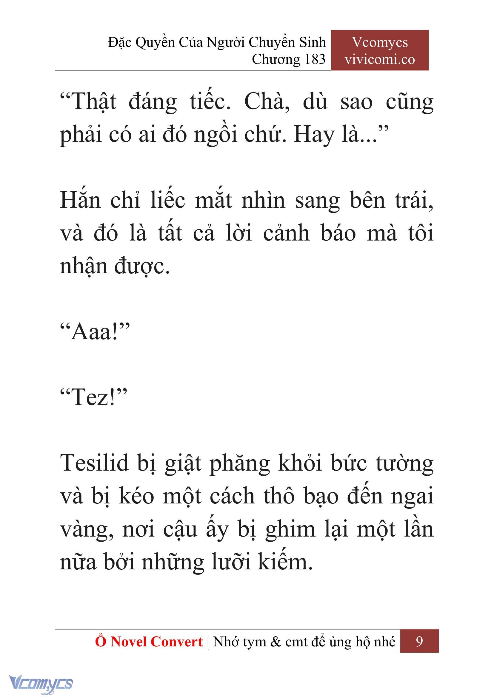 [Novel] Đặc Quyền Của Người Chuyển Sinh Chapter 183 - Trang 13