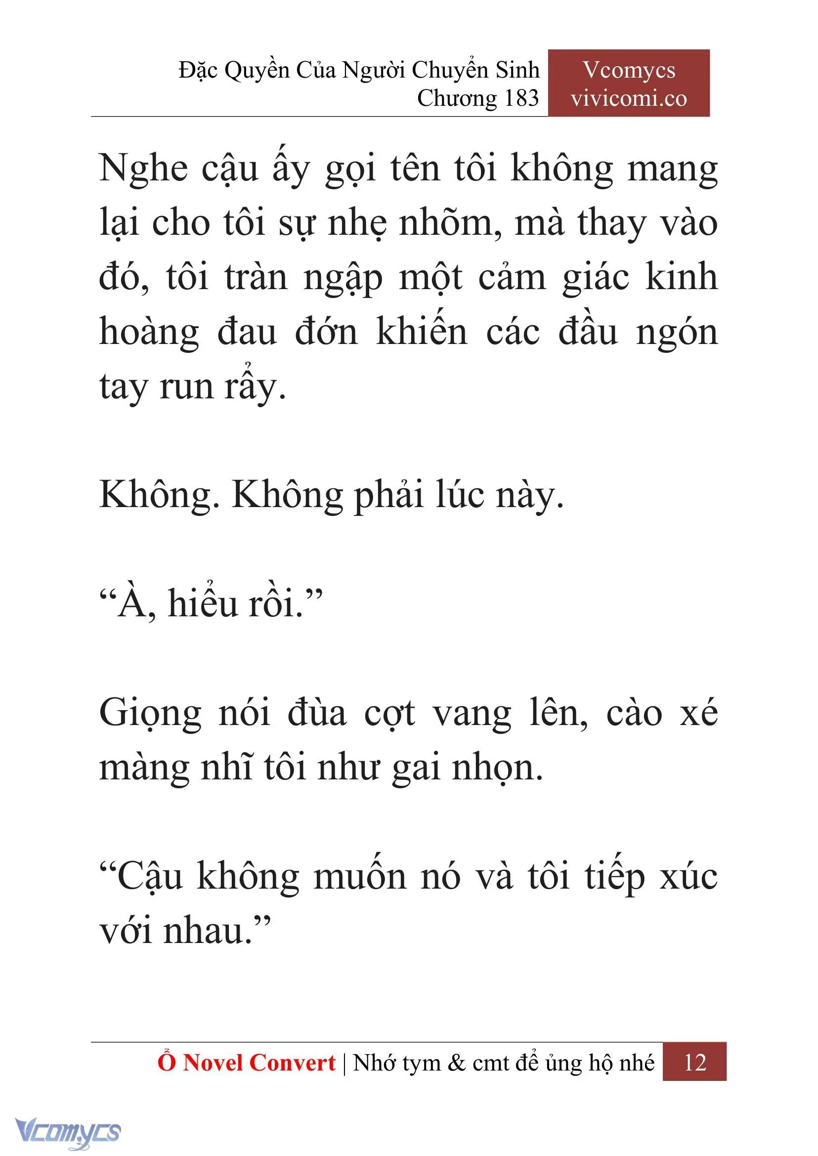 [Novel] Đặc Quyền Của Người Chuyển Sinh Chapter 183 - Trang 16