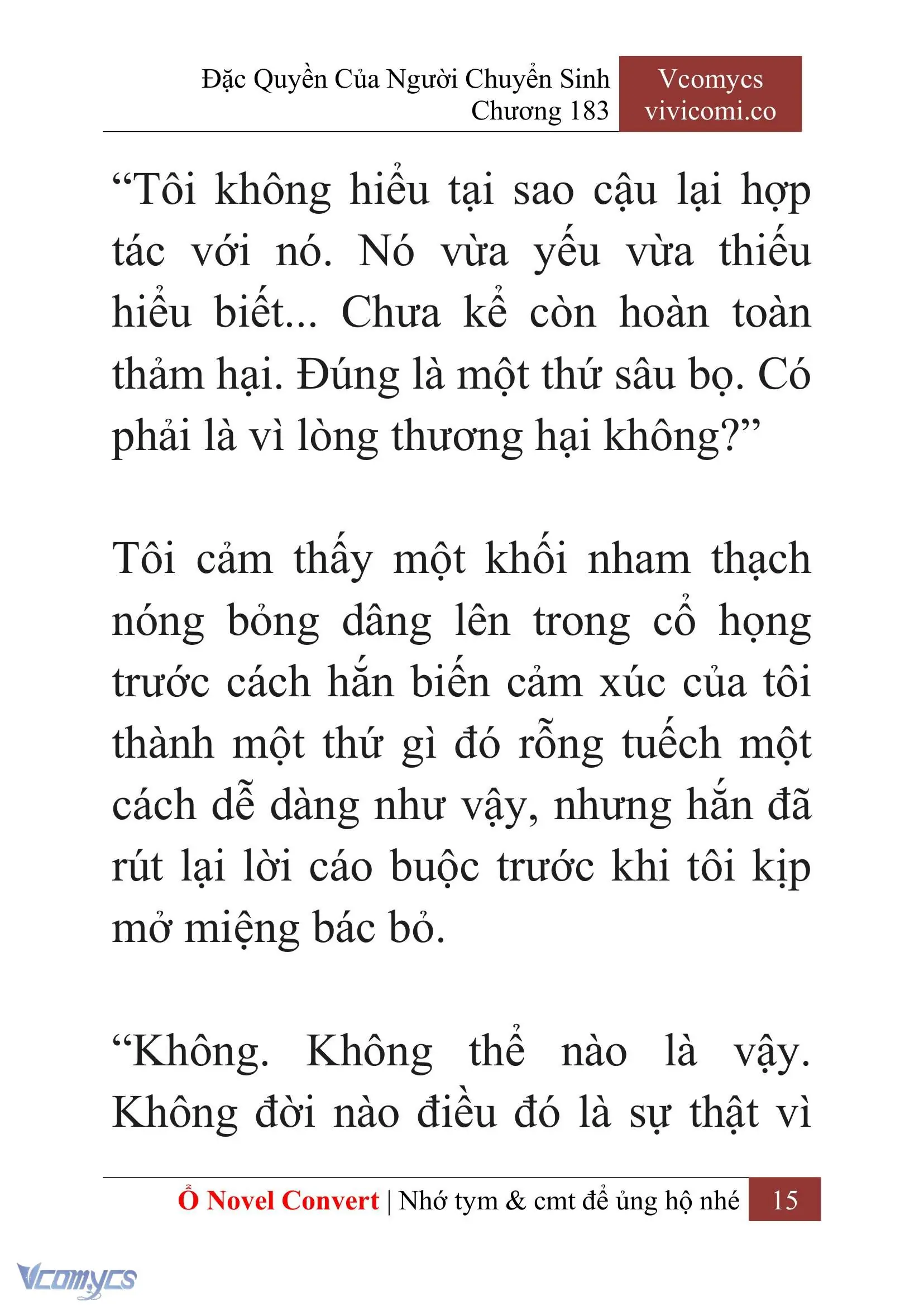 [Novel] Đặc Quyền Của Người Chuyển Sinh Chapter 183 - Trang 19