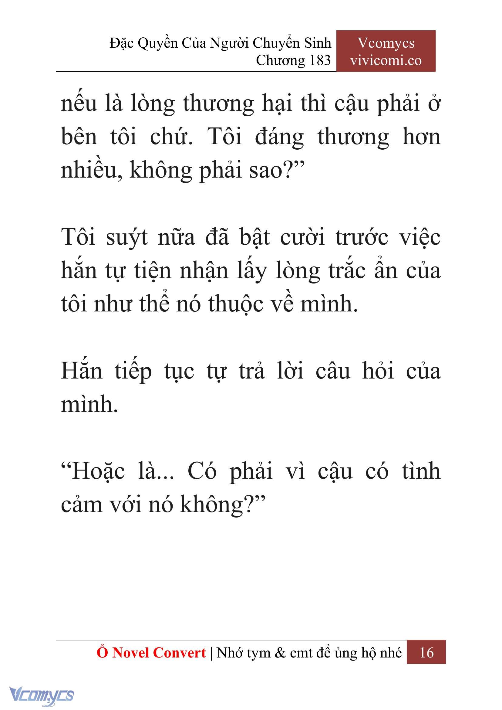 [Novel] Đặc Quyền Của Người Chuyển Sinh Chapter 183 - Trang 20