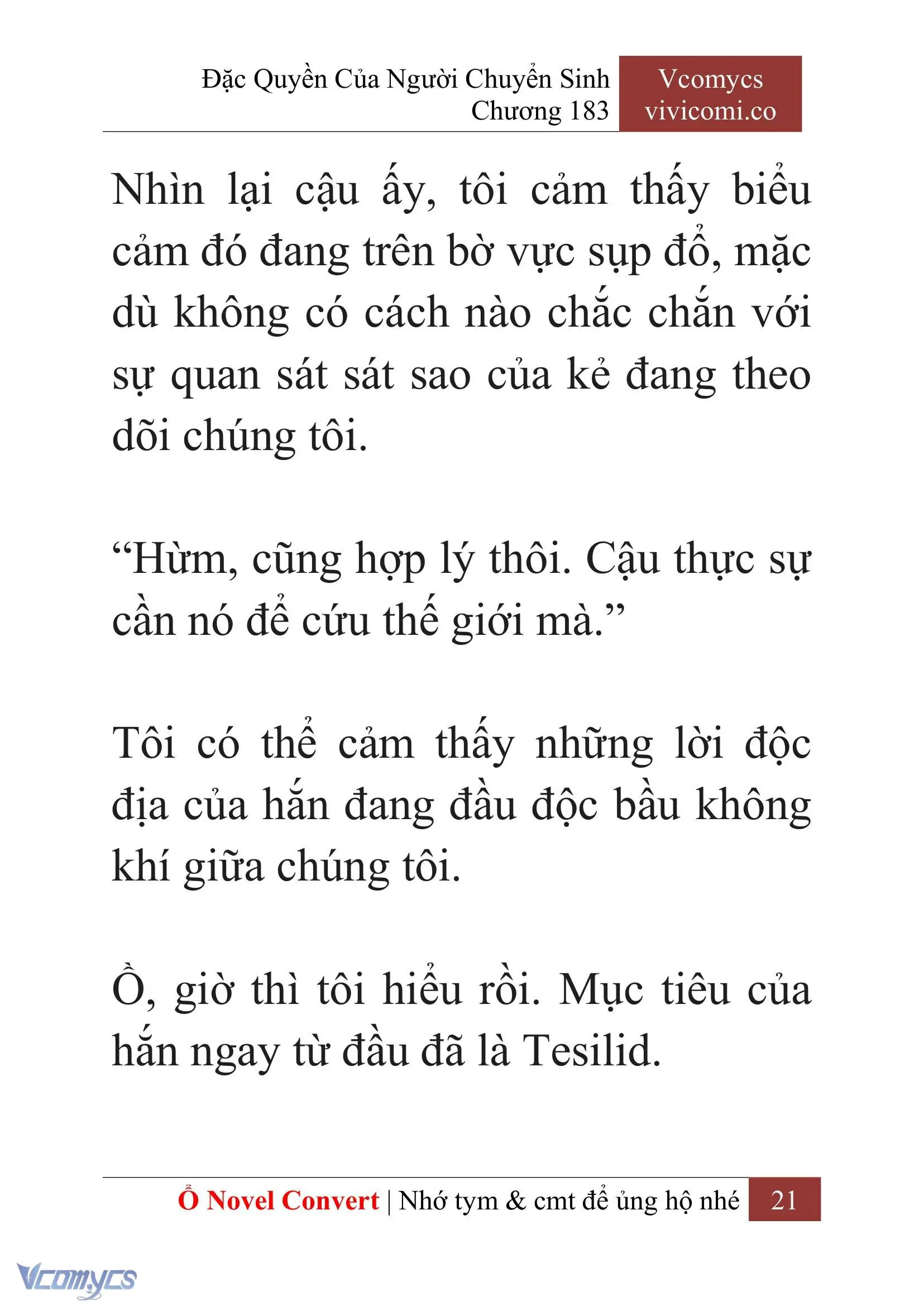 [Novel] Đặc Quyền Của Người Chuyển Sinh Chapter 183 - Trang 25