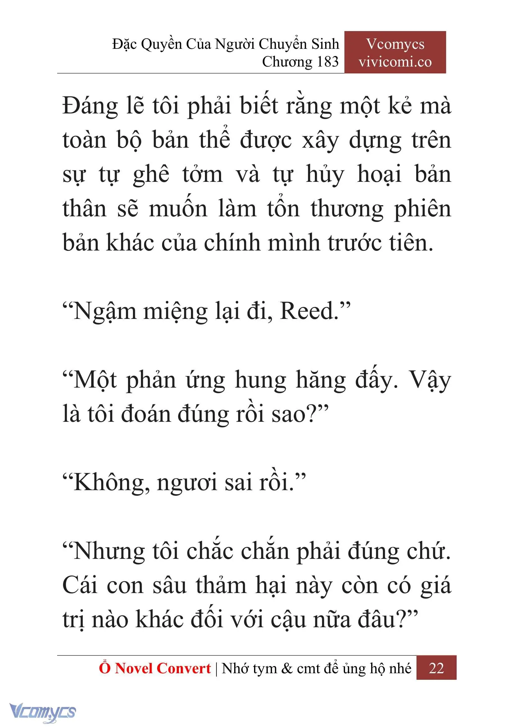 [Novel] Đặc Quyền Của Người Chuyển Sinh Chapter 183 - Trang 26