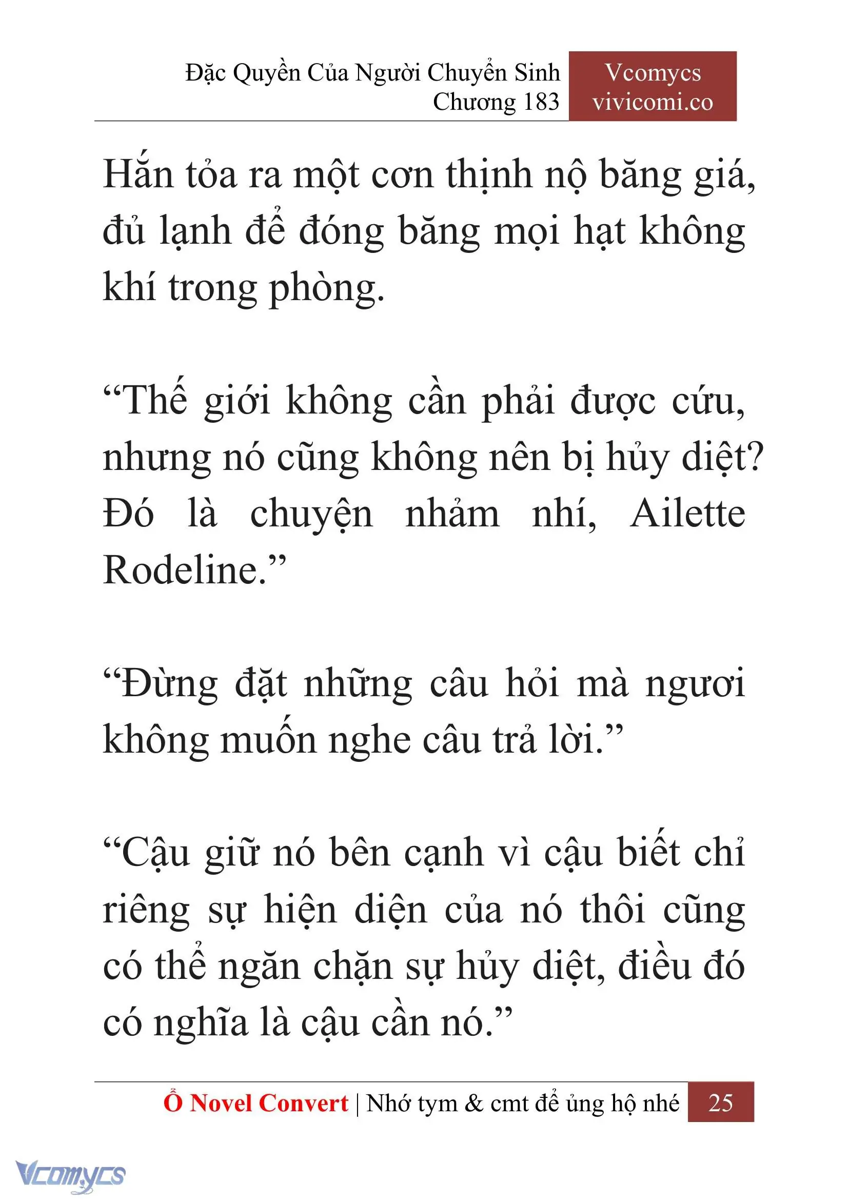 [Novel] Đặc Quyền Của Người Chuyển Sinh Chapter 183 - Trang 29