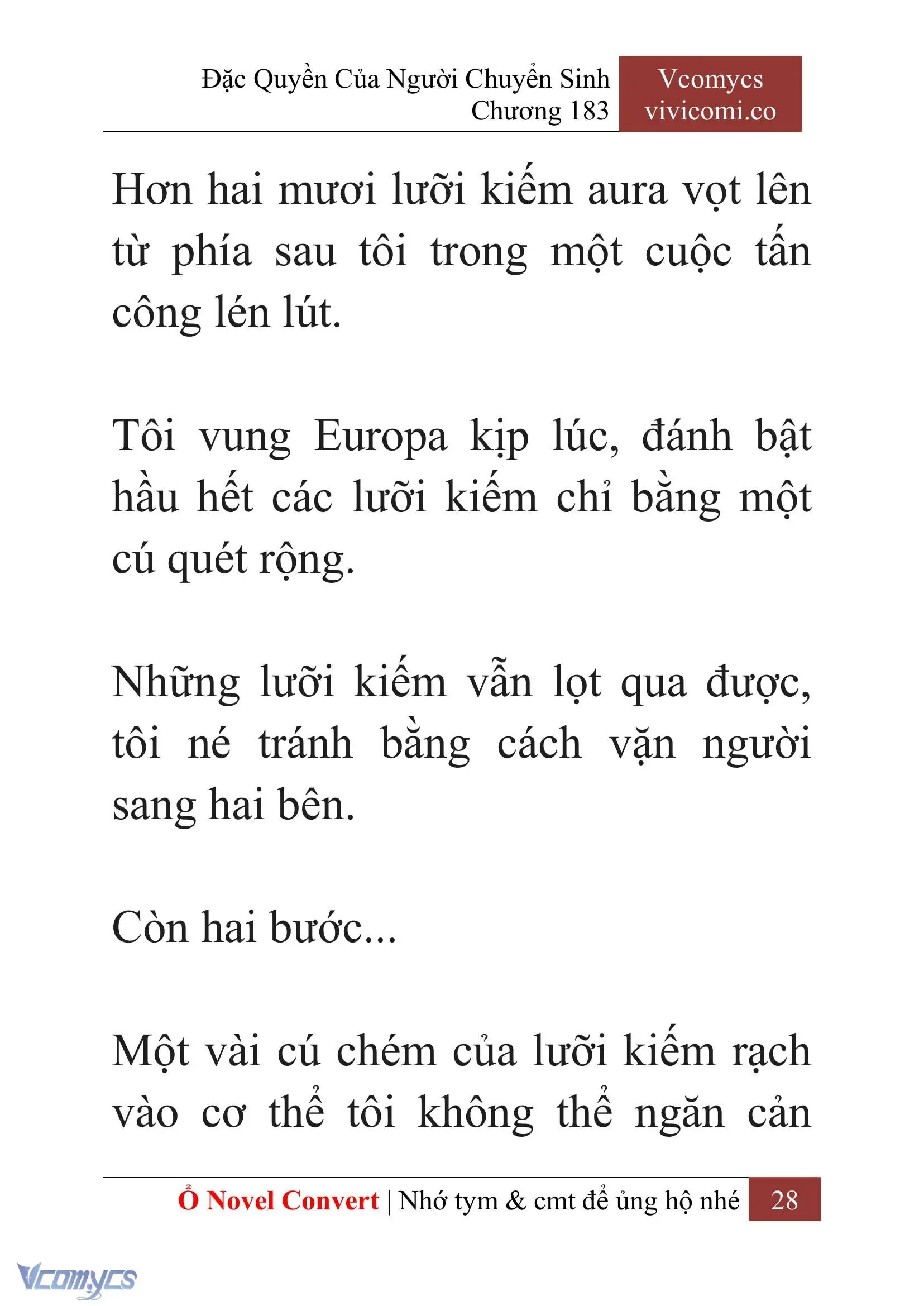 [Novel] Đặc Quyền Của Người Chuyển Sinh Chapter 183 - Trang 32
