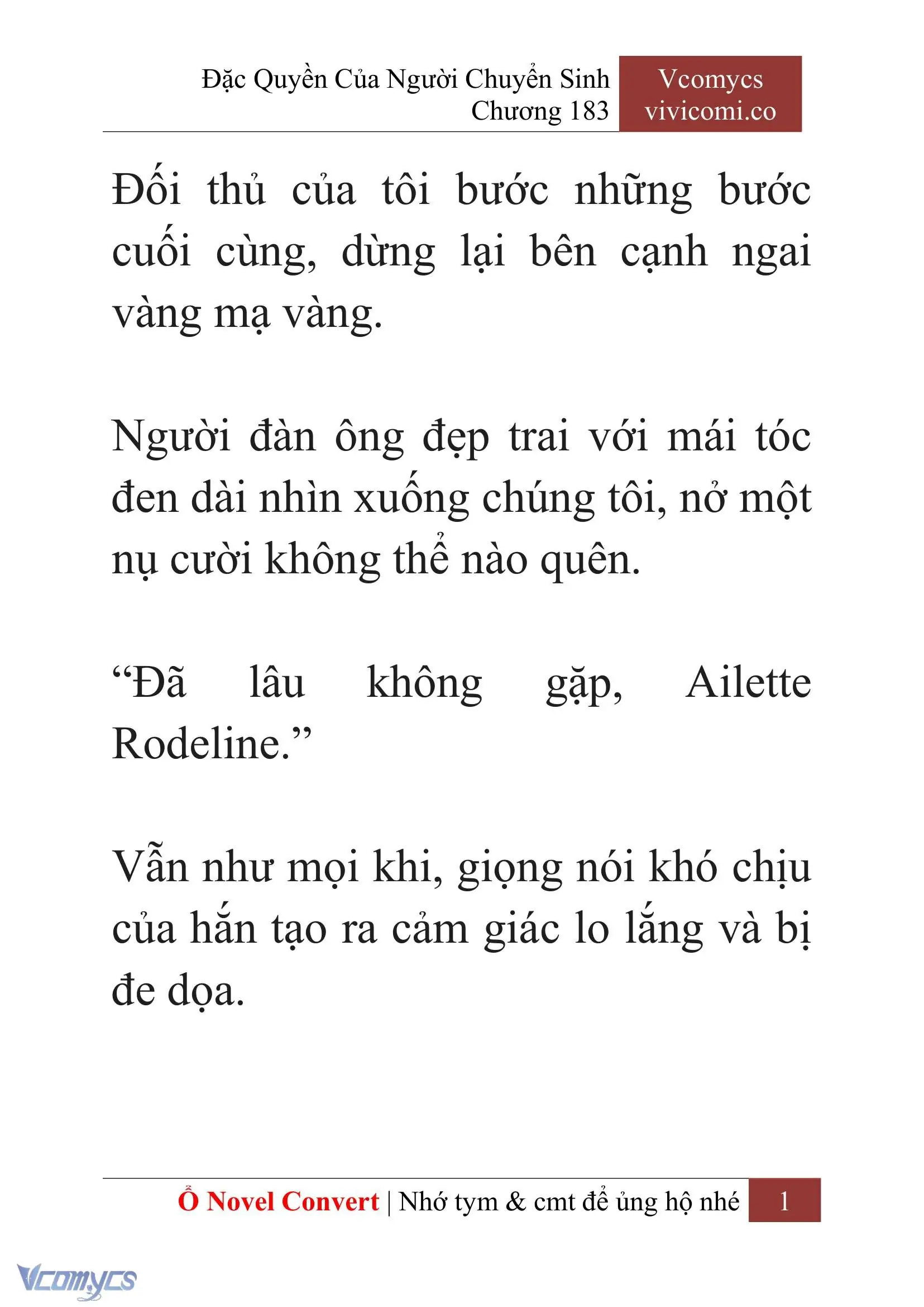 [Novel] Đặc Quyền Của Người Chuyển Sinh Chapter 183 - Trang 5