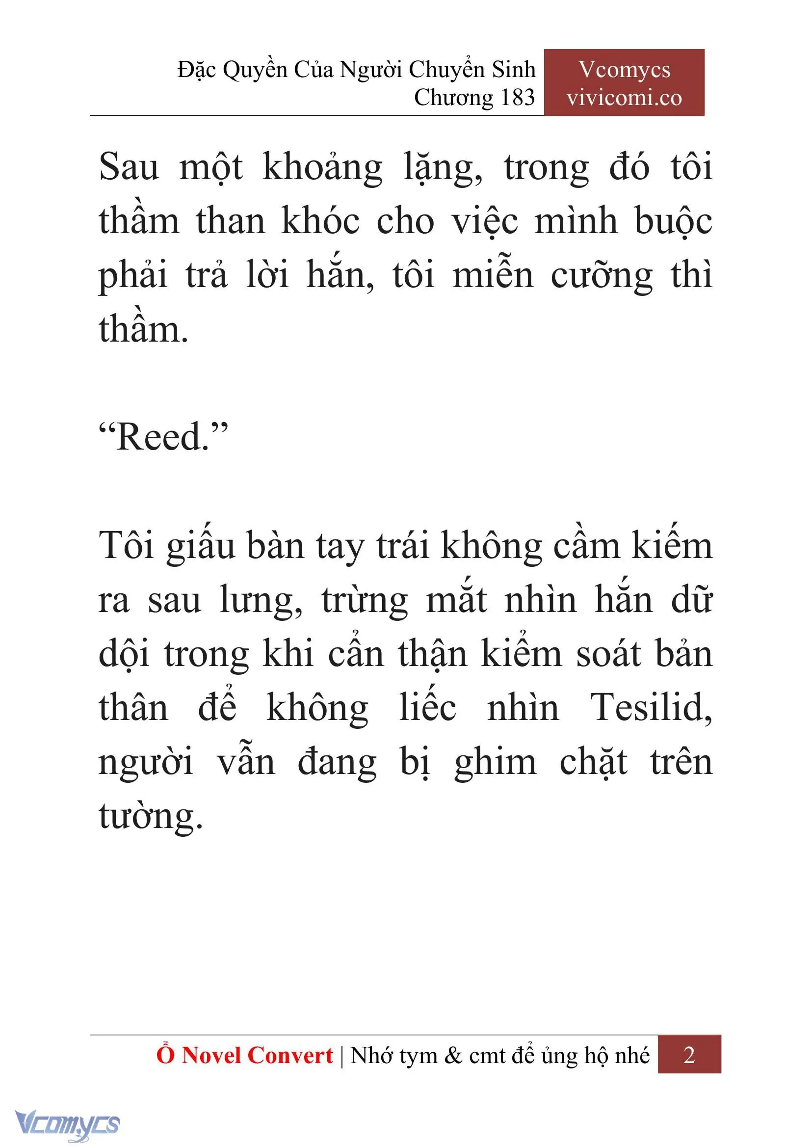 [Novel] Đặc Quyền Của Người Chuyển Sinh Chapter 183 - Trang 6