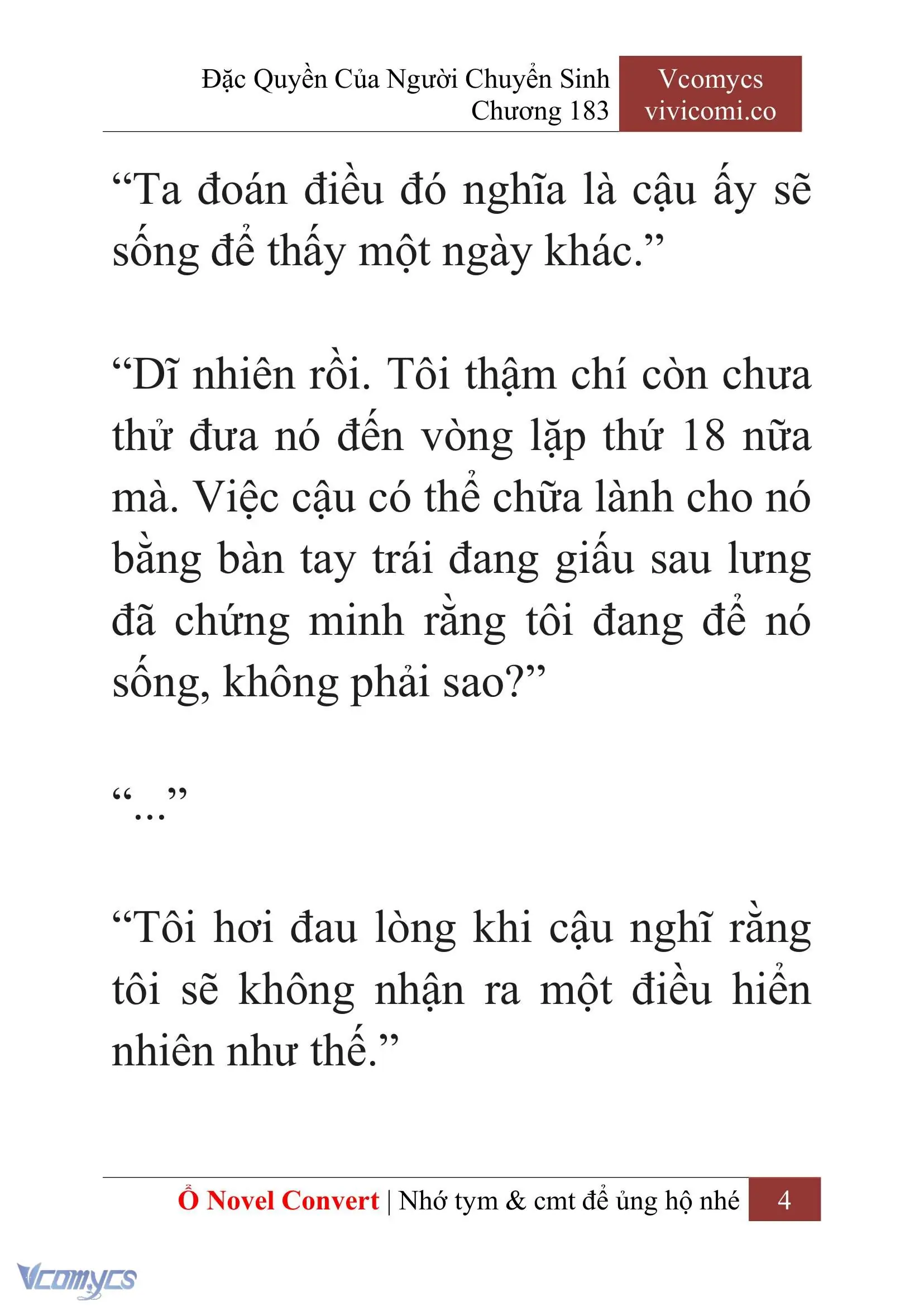 [Novel] Đặc Quyền Của Người Chuyển Sinh Chapter 183 - Trang 8