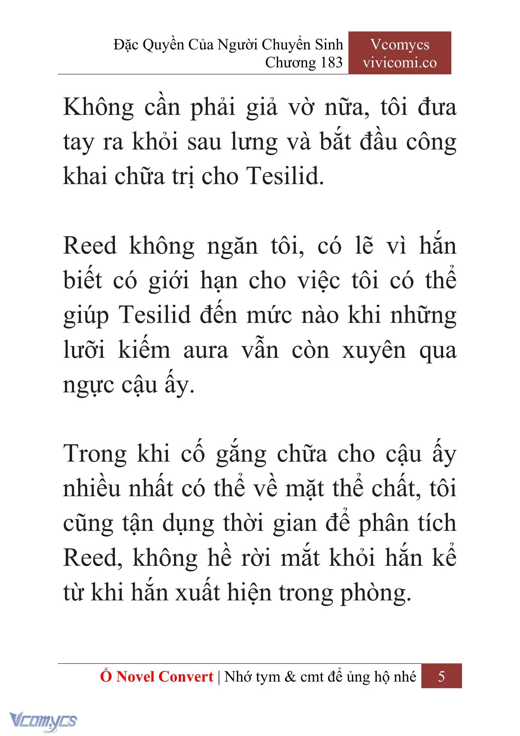 [Novel] Đặc Quyền Của Người Chuyển Sinh Chapter 183 - Trang 9