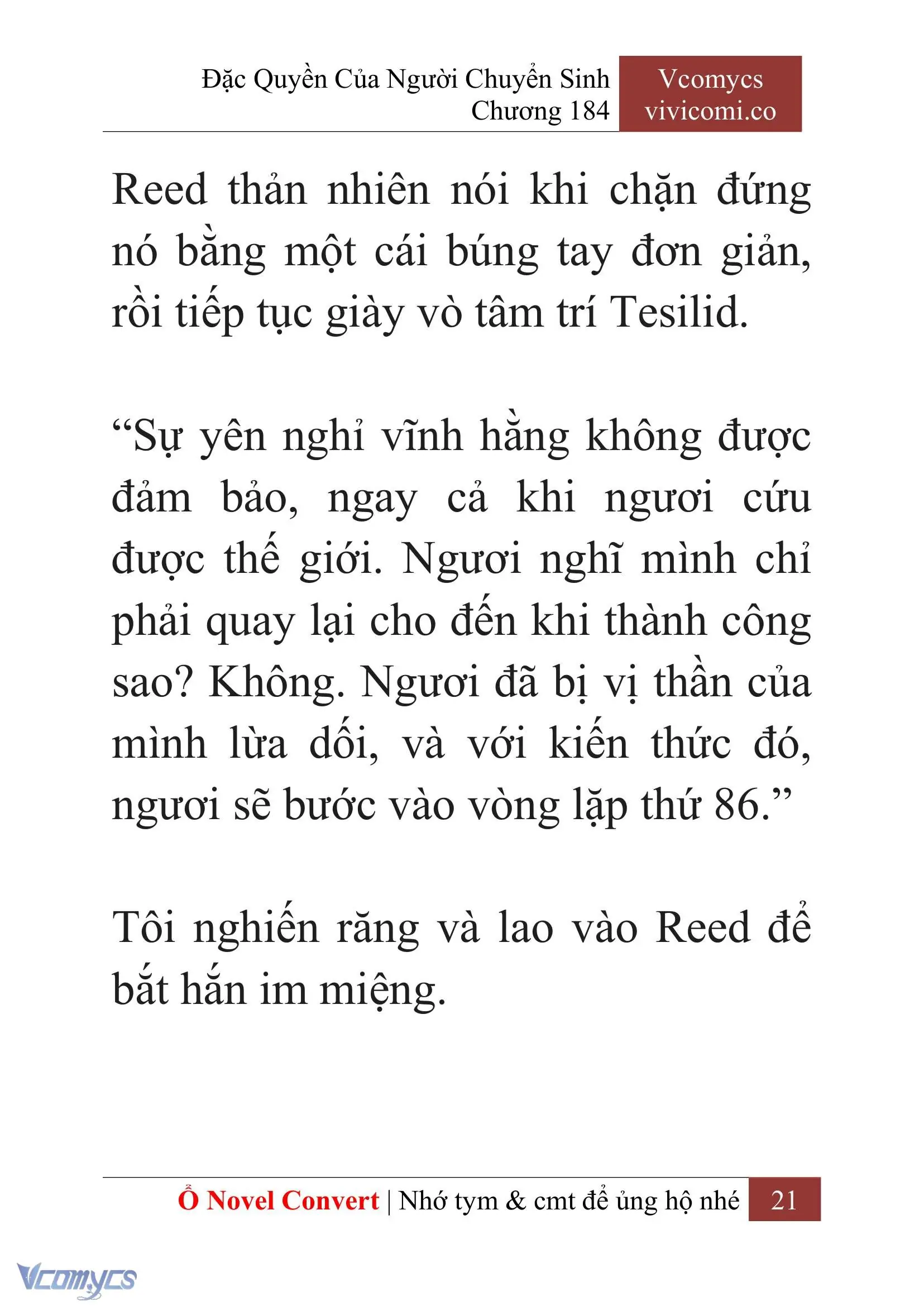 [Novel] Đặc Quyền Của Người Chuyển Sinh Chapter 184 - Trang 25