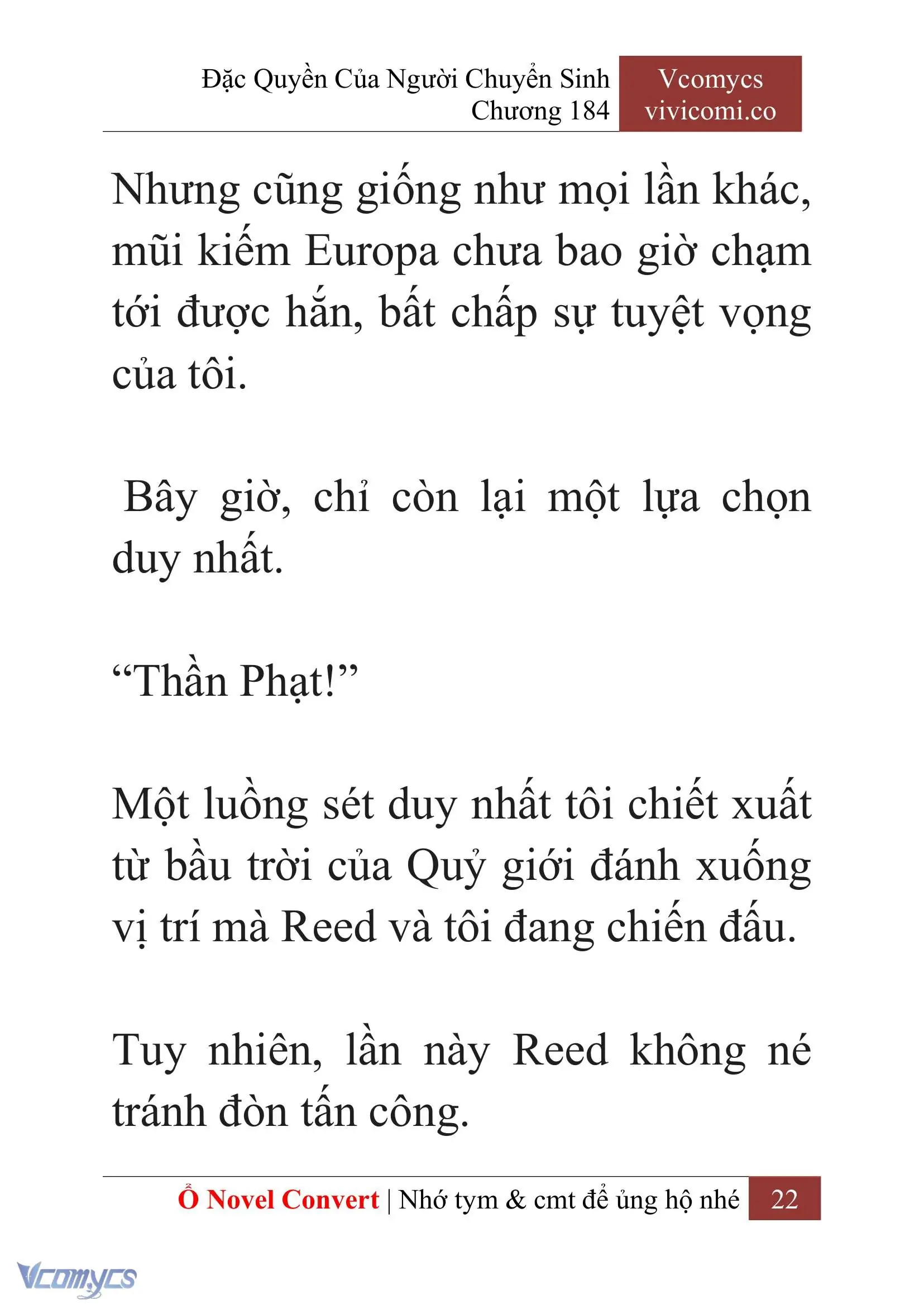 [Novel] Đặc Quyền Của Người Chuyển Sinh Chapter 184 - Trang 26