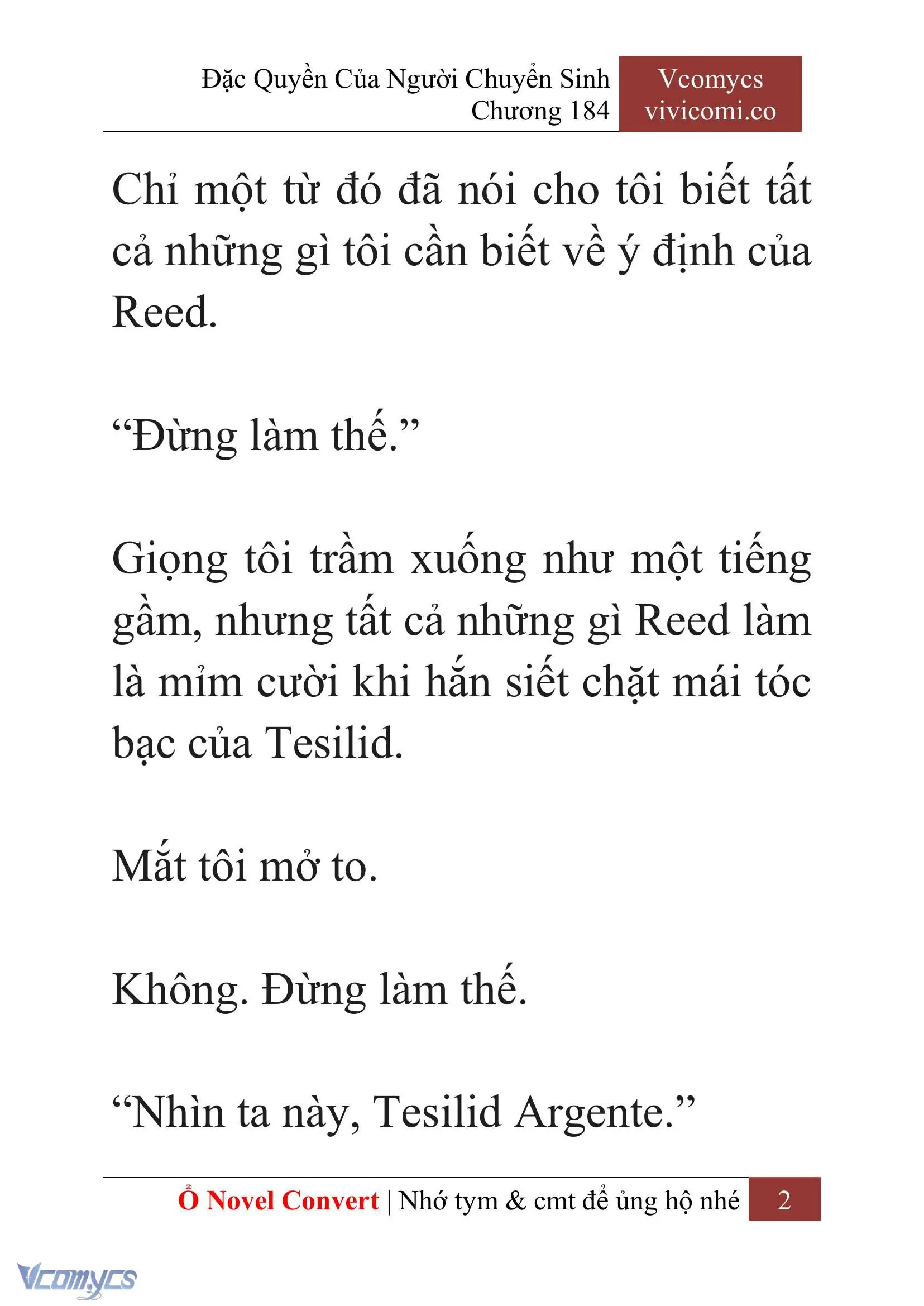 [Novel] Đặc Quyền Của Người Chuyển Sinh Chapter 184 - Trang 6