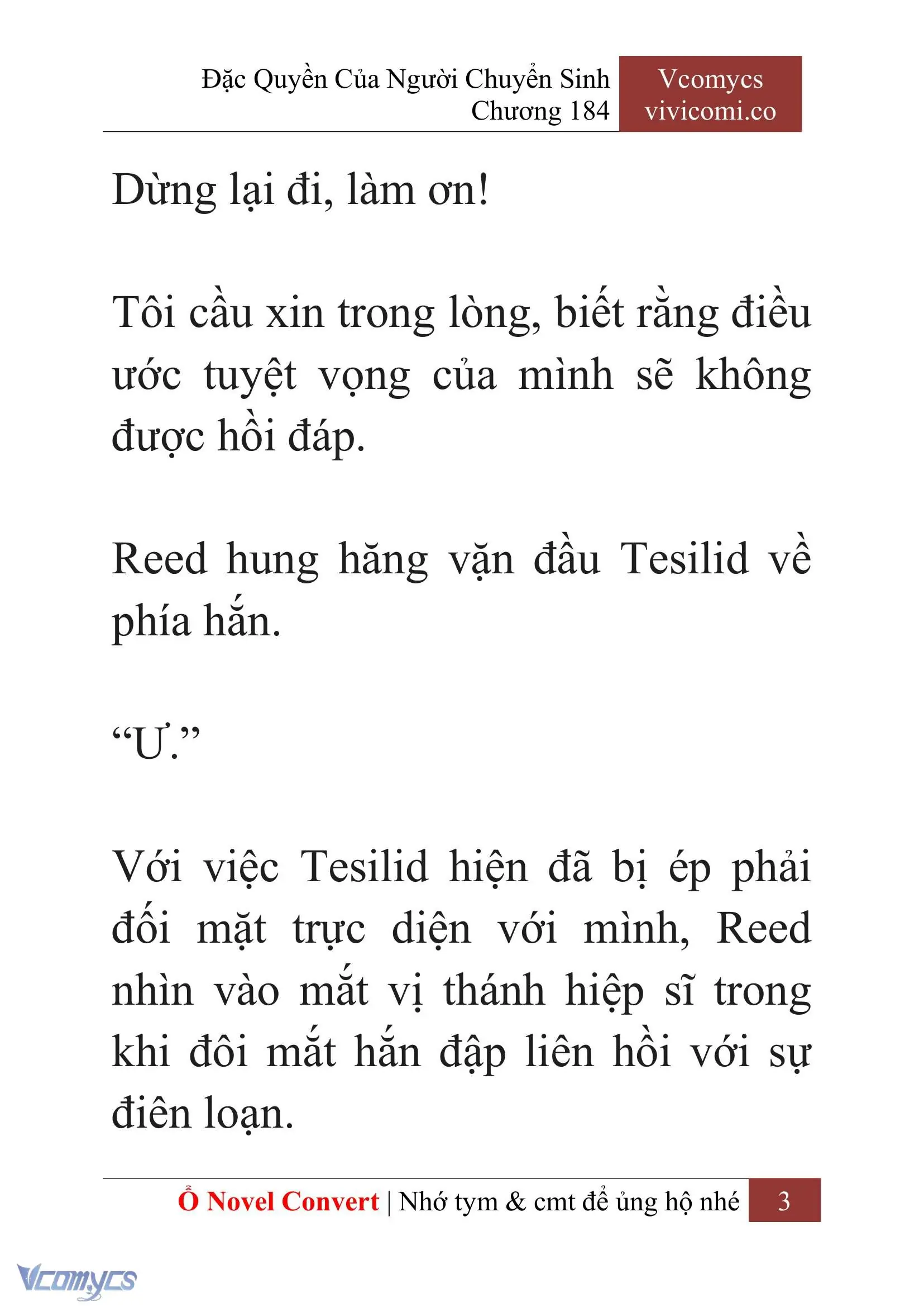 [Novel] Đặc Quyền Của Người Chuyển Sinh Chapter 184 - Trang 7