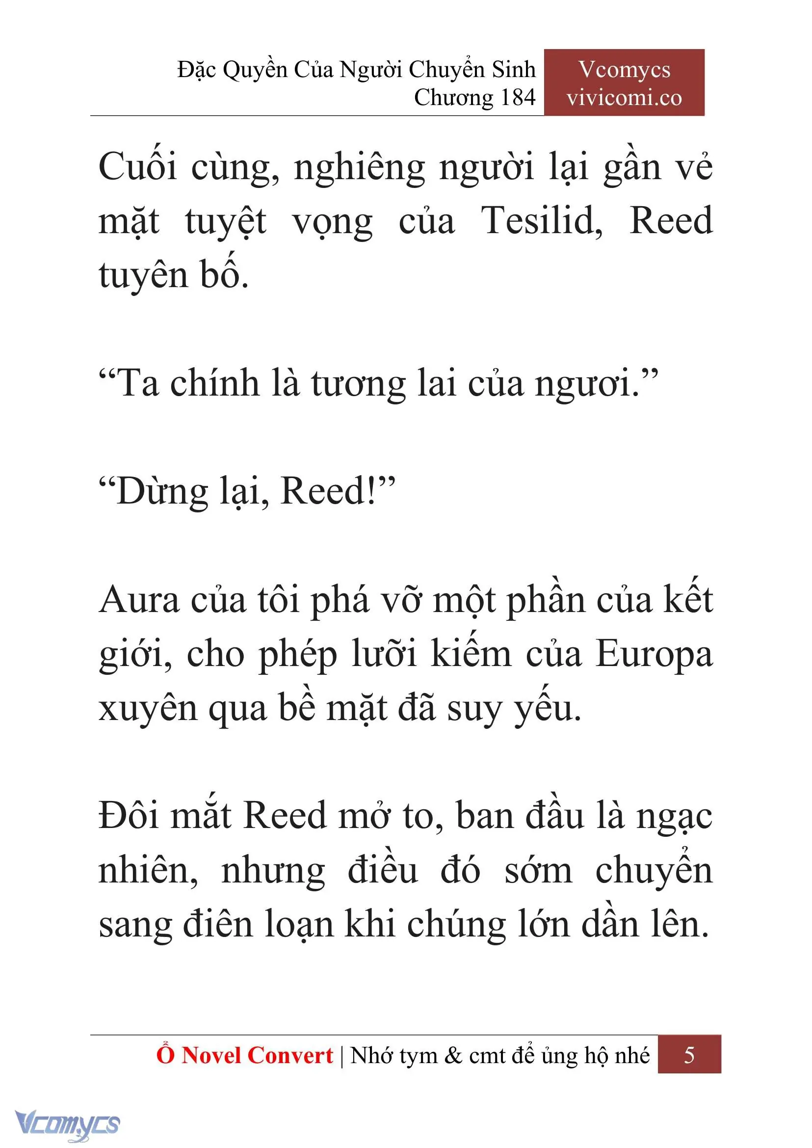 [Novel] Đặc Quyền Của Người Chuyển Sinh Chapter 184 - Trang 9