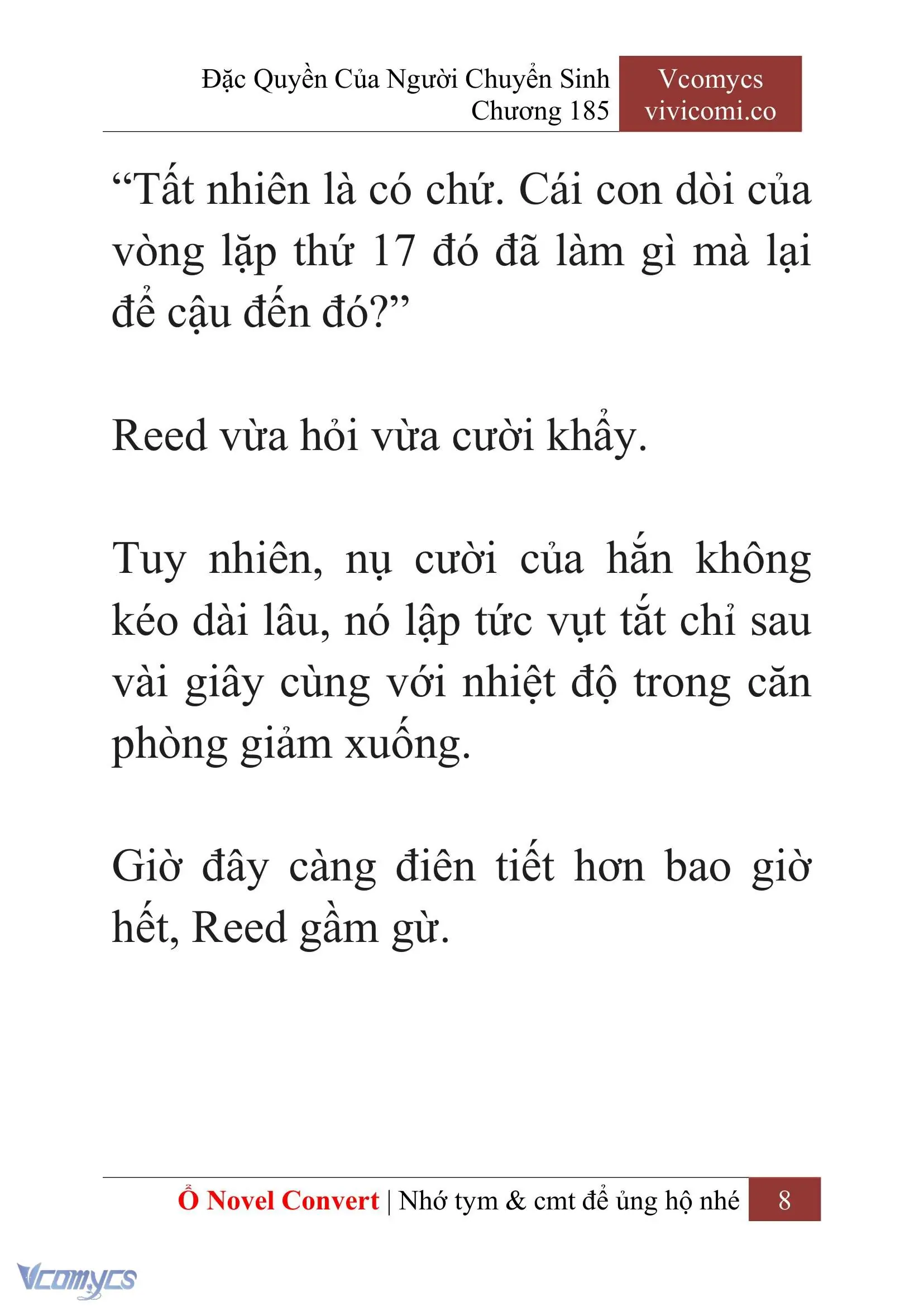 [Novel] Đặc Quyền Của Người Chuyển Sinh Chapter 185 - Trang 12