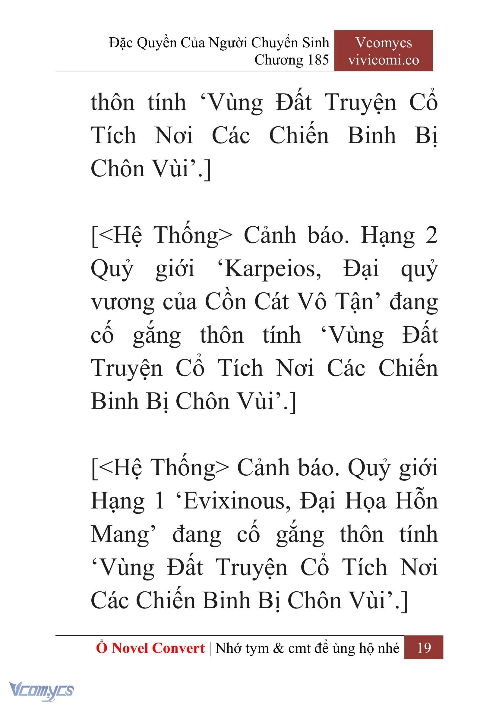 [Novel] Đặc Quyền Của Người Chuyển Sinh Chapter 185 - Trang 23