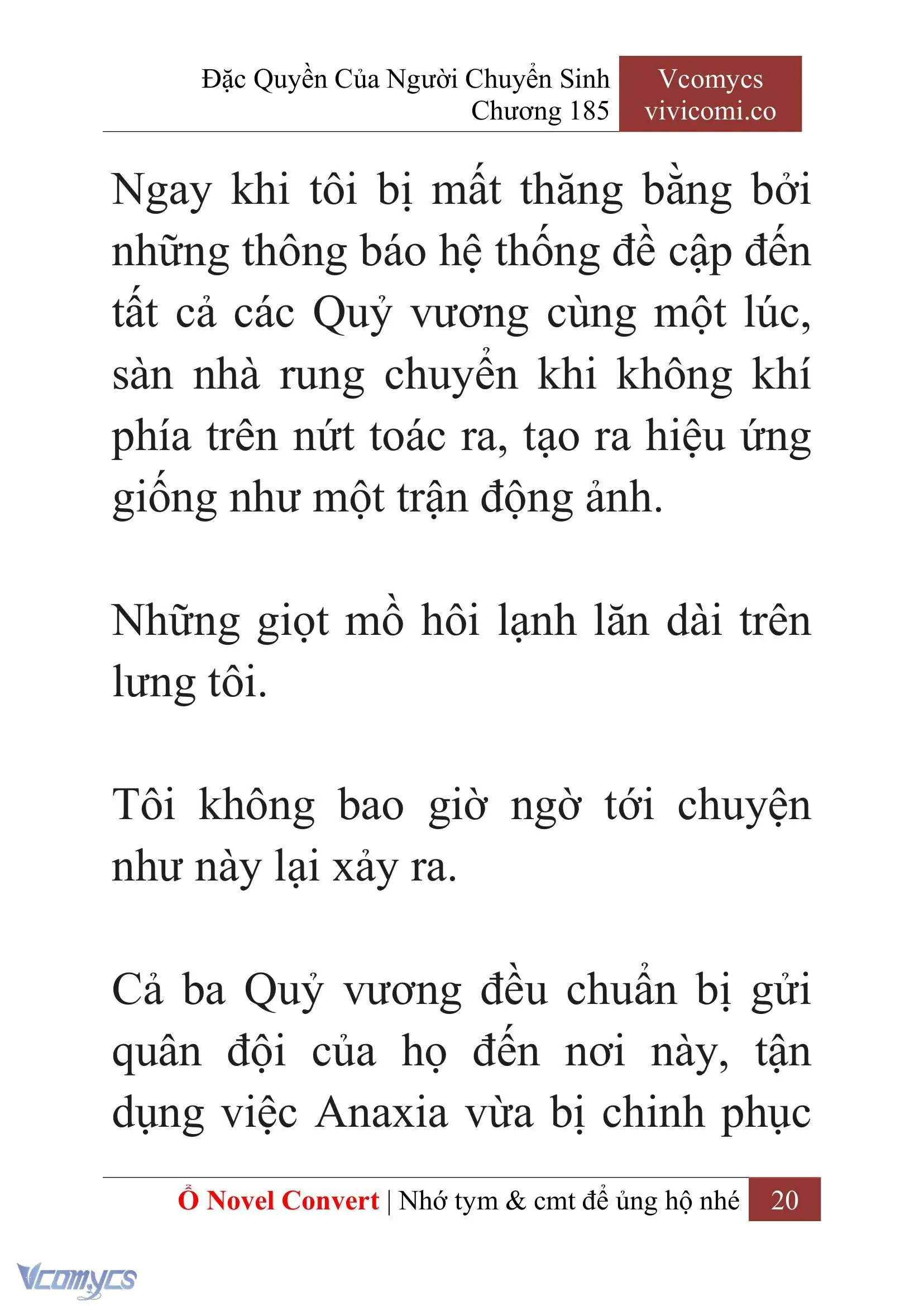 [Novel] Đặc Quyền Của Người Chuyển Sinh Chapter 185 - Trang 24