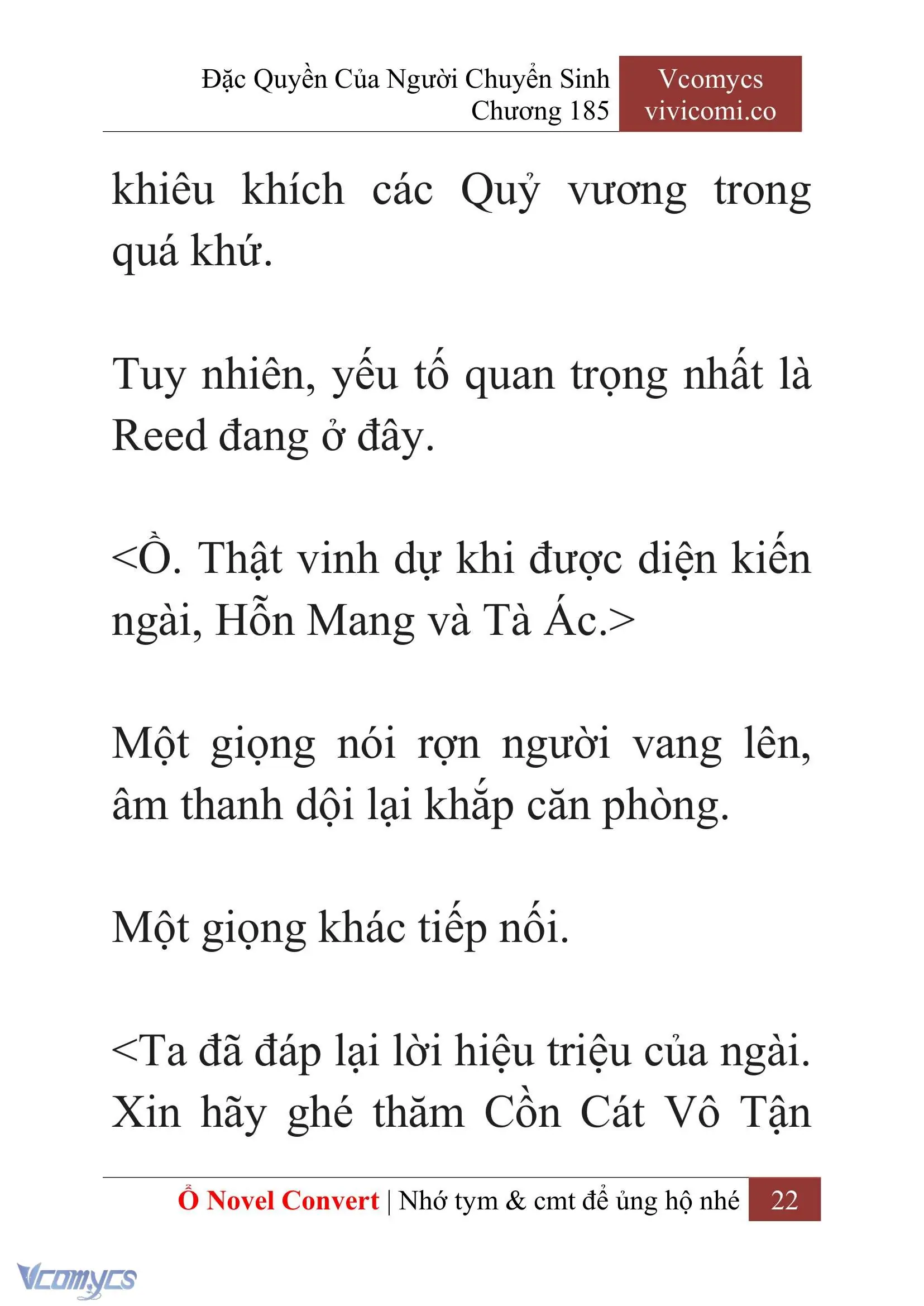 [Novel] Đặc Quyền Của Người Chuyển Sinh Chapter 185 - Trang 26