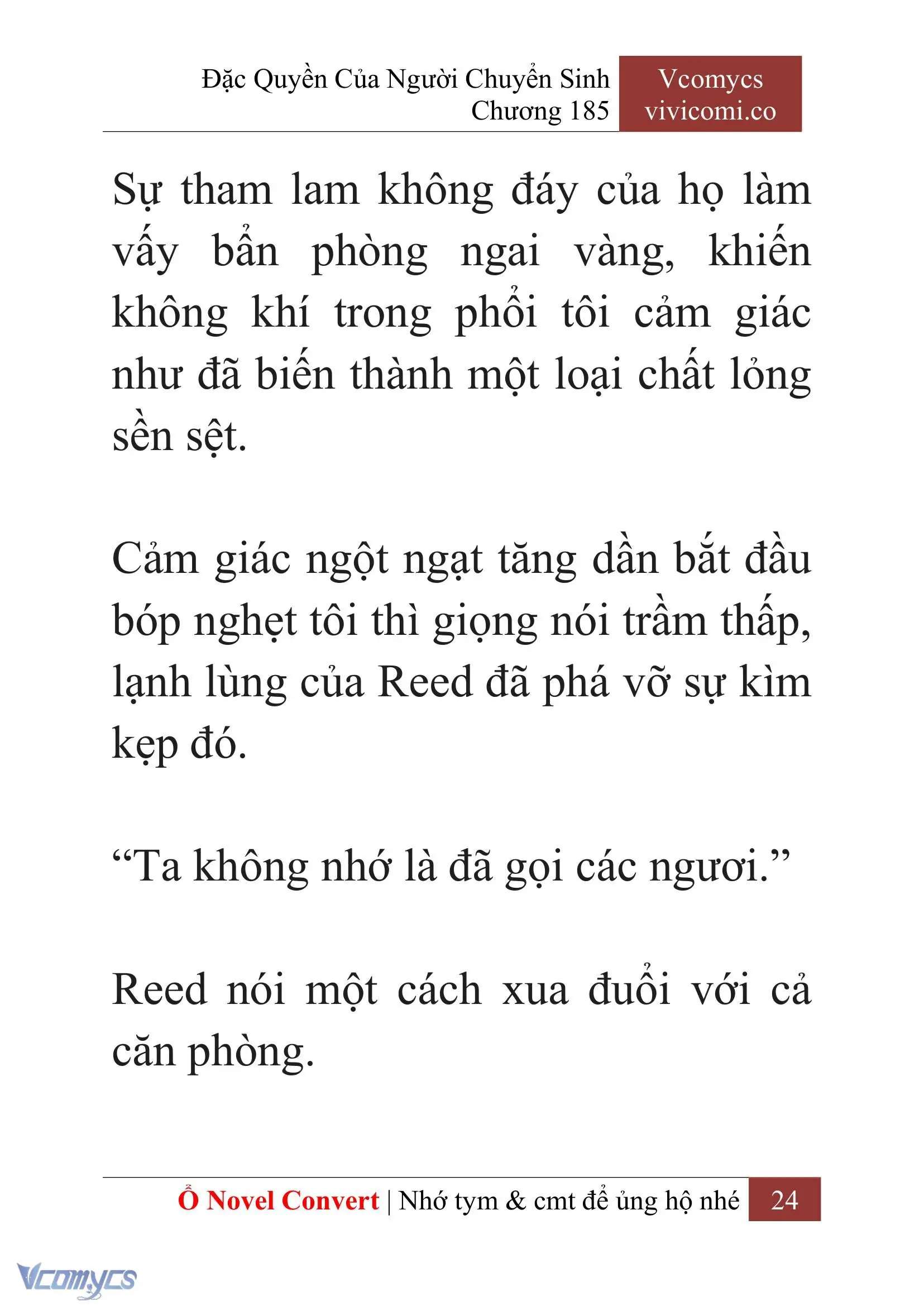 [Novel] Đặc Quyền Của Người Chuyển Sinh Chapter 185 - Trang 28