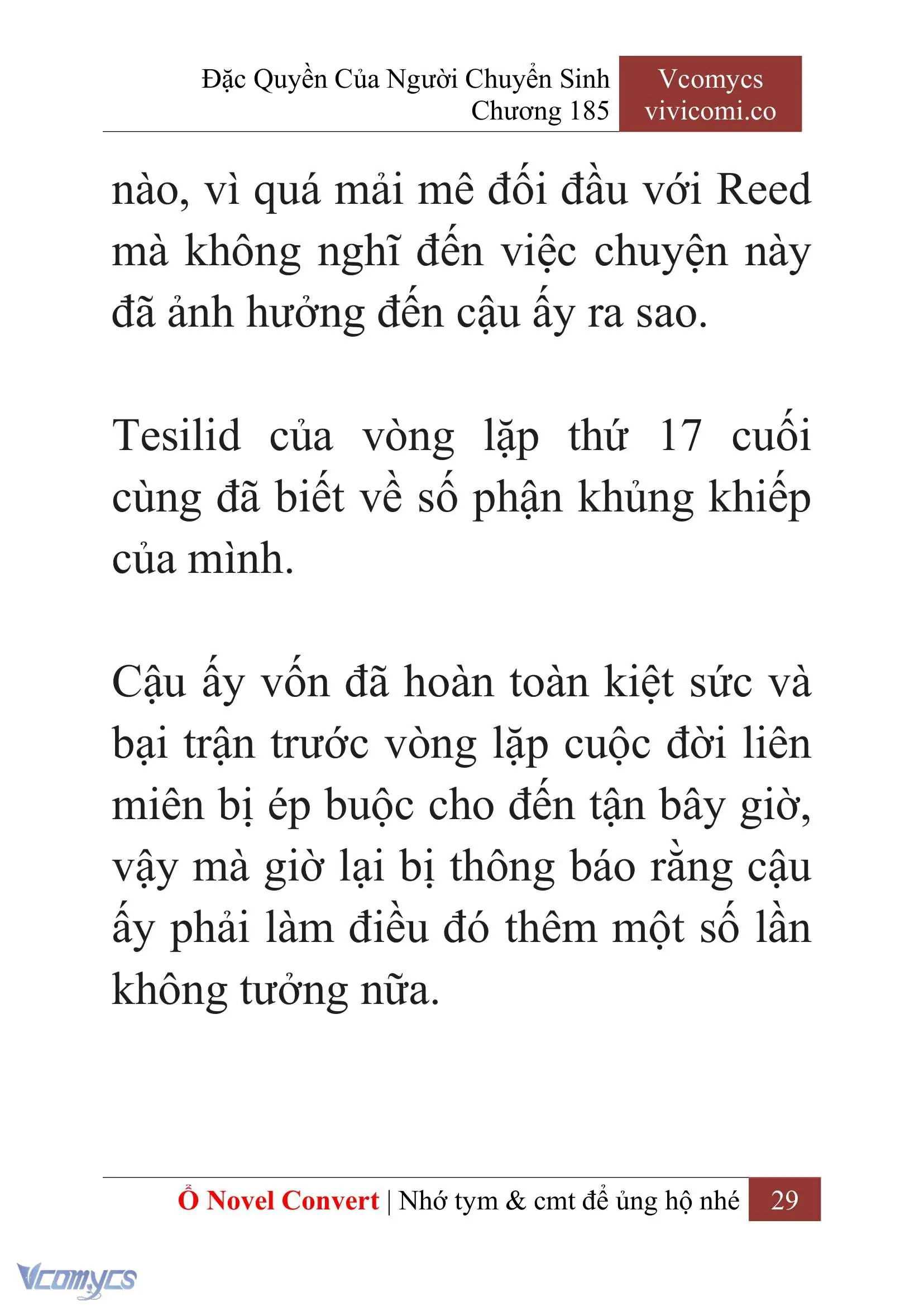 [Novel] Đặc Quyền Của Người Chuyển Sinh Chapter 185 - Trang 33