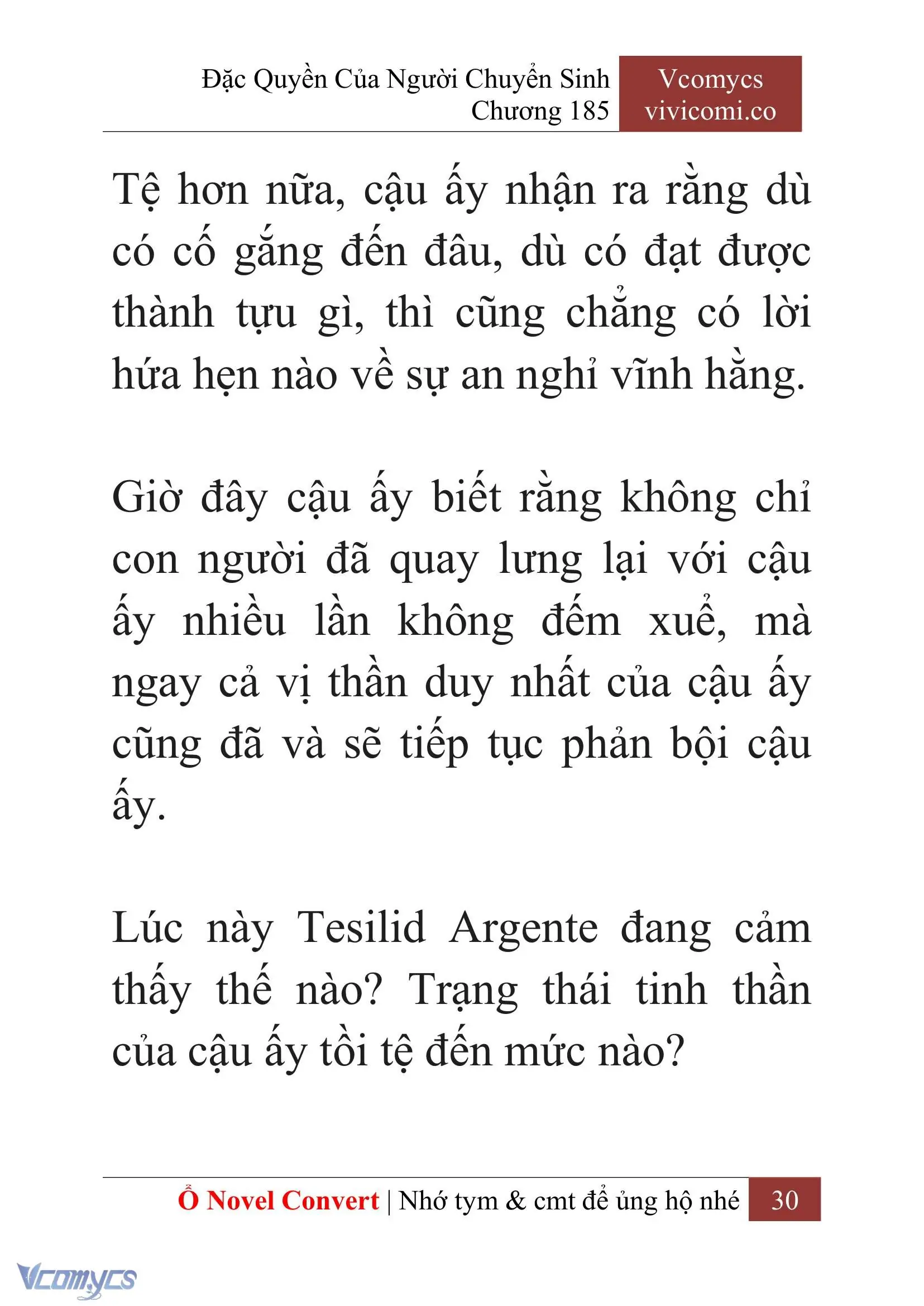 [Novel] Đặc Quyền Của Người Chuyển Sinh Chapter 185 - Trang 34