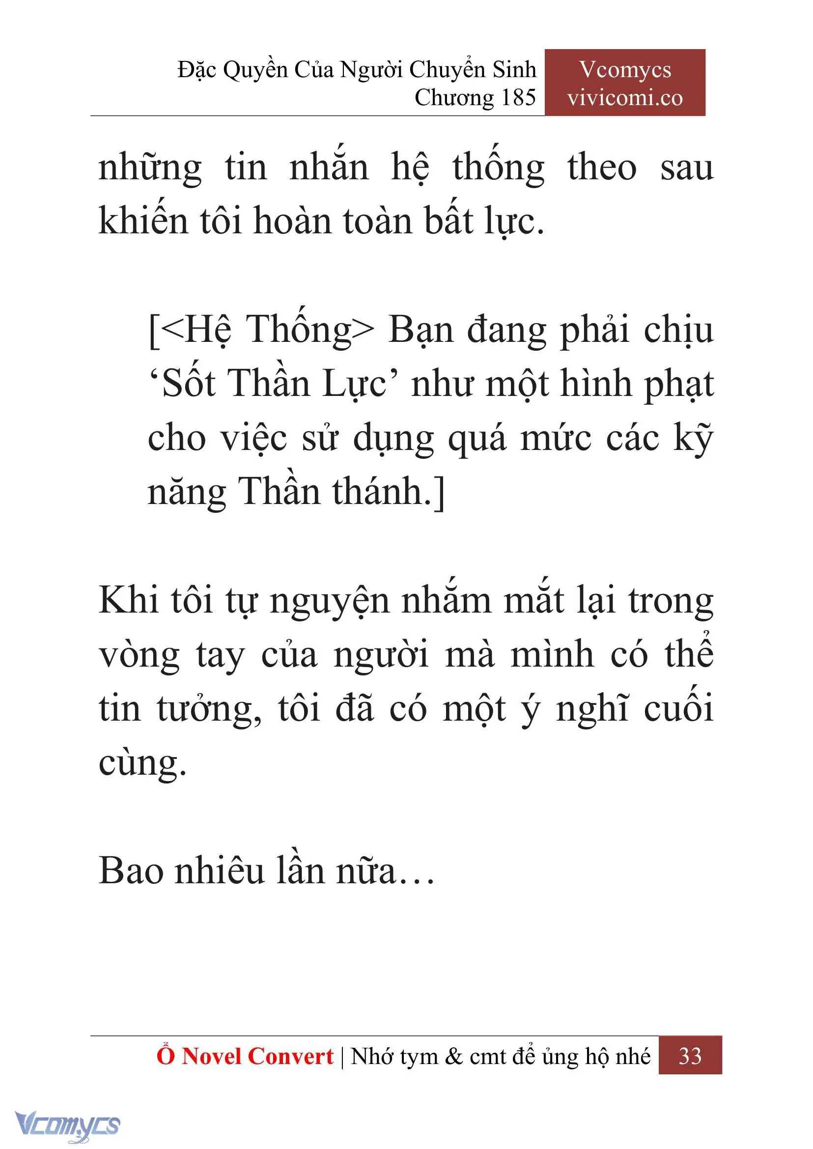 [Novel] Đặc Quyền Của Người Chuyển Sinh Chapter 185 - Trang 37