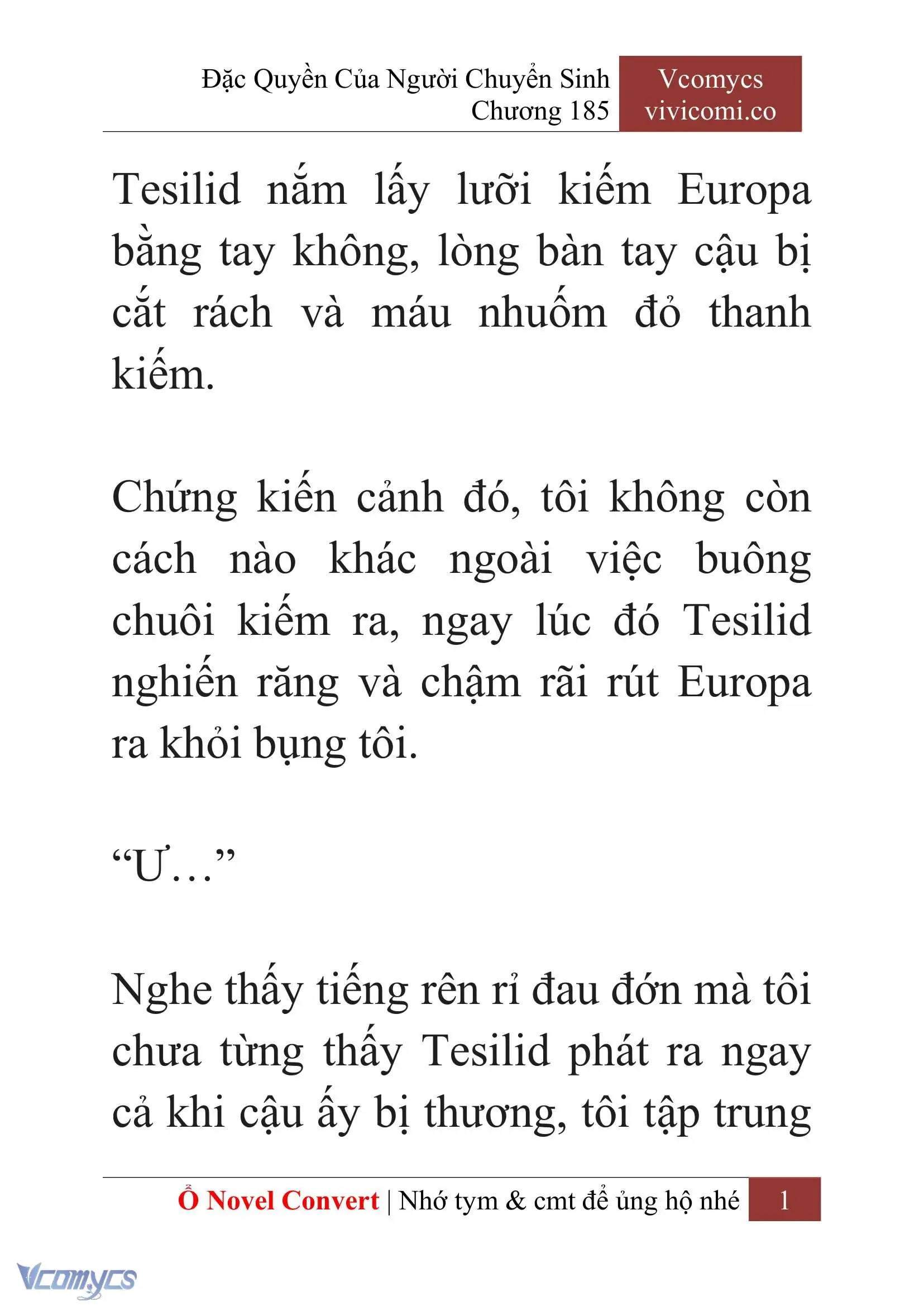 [Novel] Đặc Quyền Của Người Chuyển Sinh Chapter 185 - Trang 5
