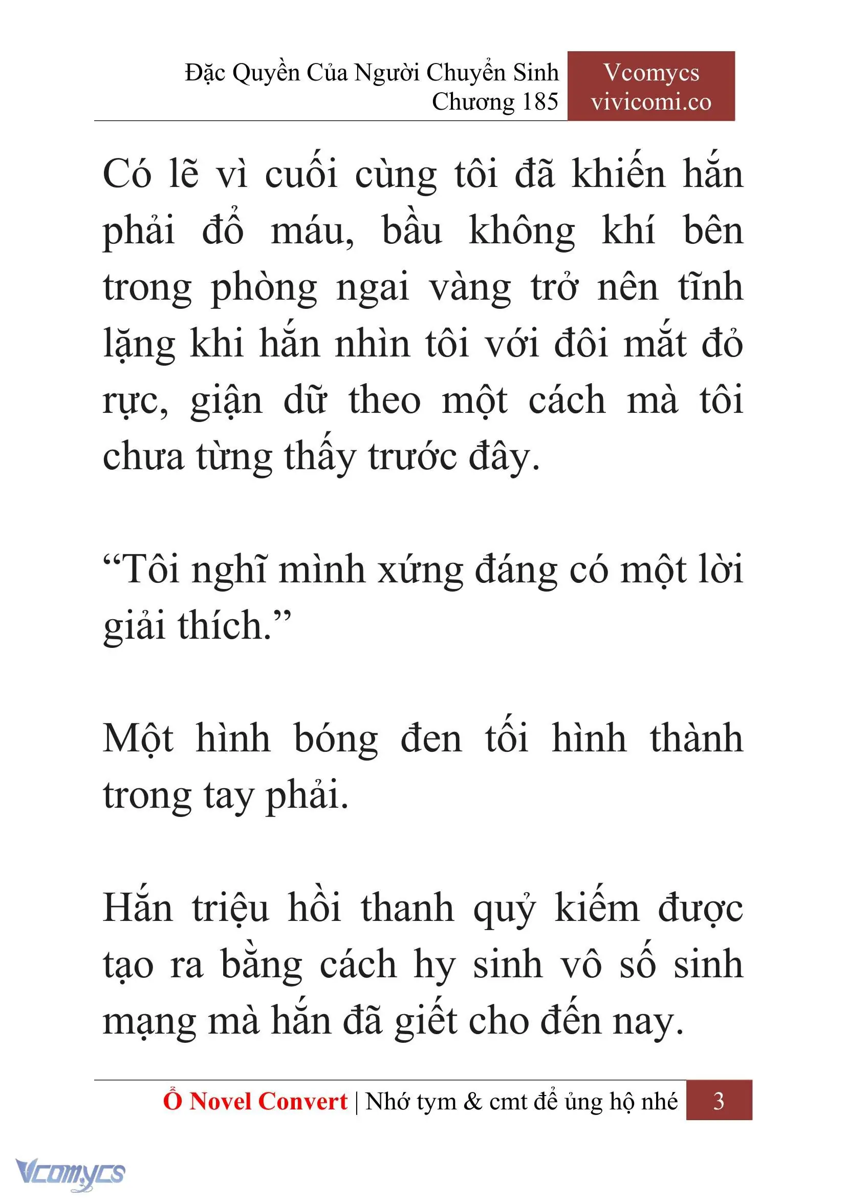 [Novel] Đặc Quyền Của Người Chuyển Sinh Chapter 185 - Trang 7