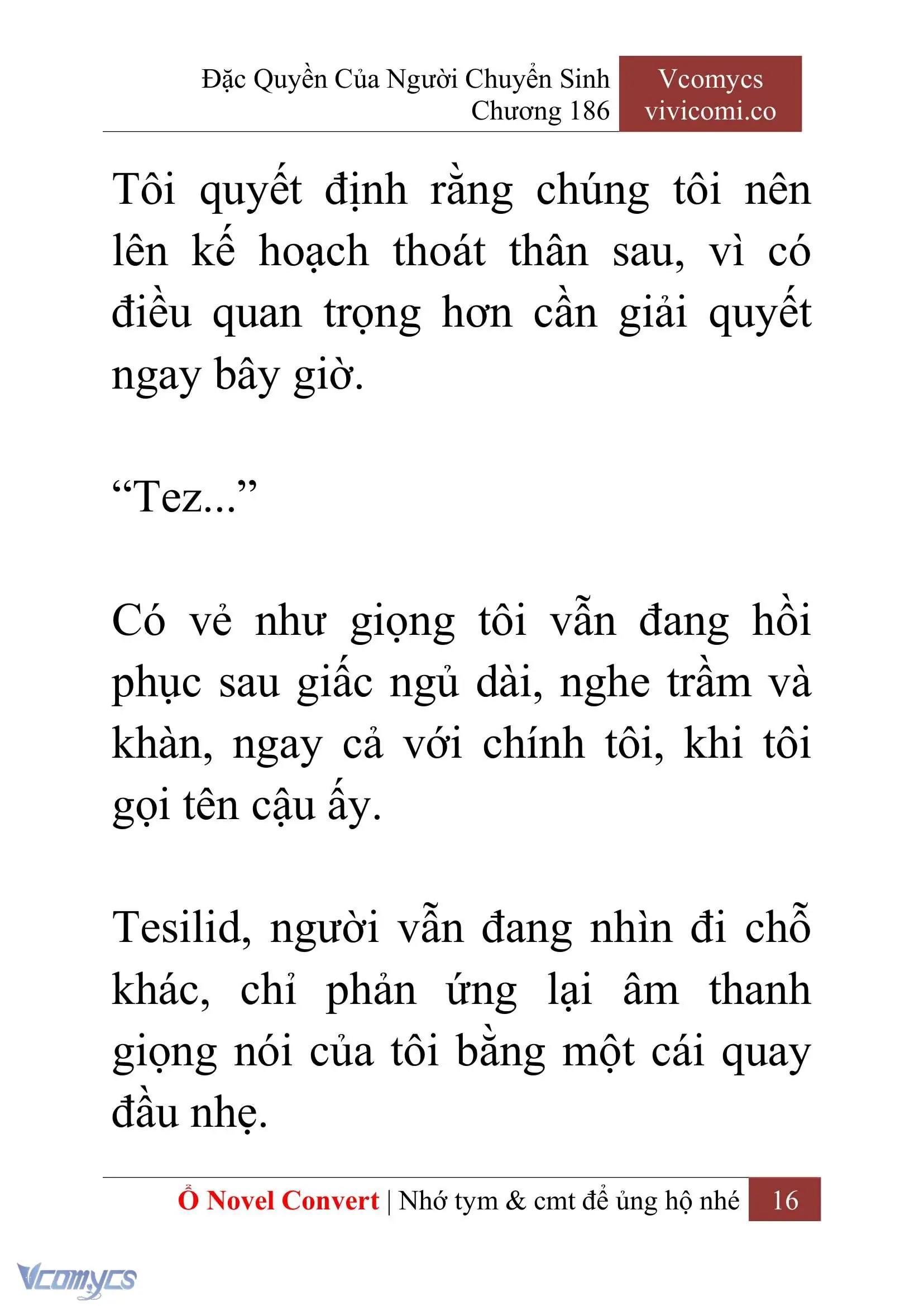 [Novel] Đặc Quyền Của Người Chuyển Sinh Chapter 186 - Trang 20
