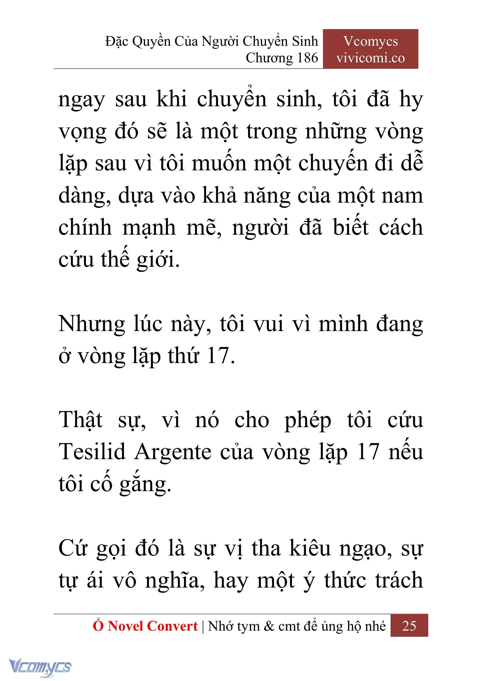 [Novel] Đặc Quyền Của Người Chuyển Sinh Chapter 186 - Trang 29