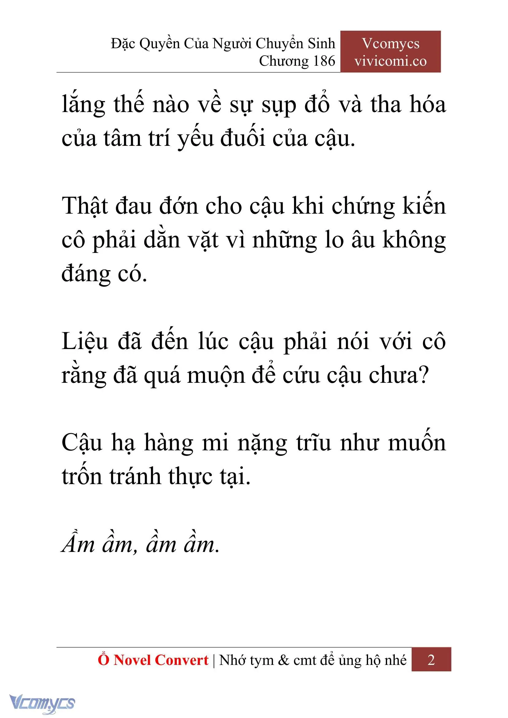 [Novel] Đặc Quyền Của Người Chuyển Sinh Chapter 186 - Trang 6