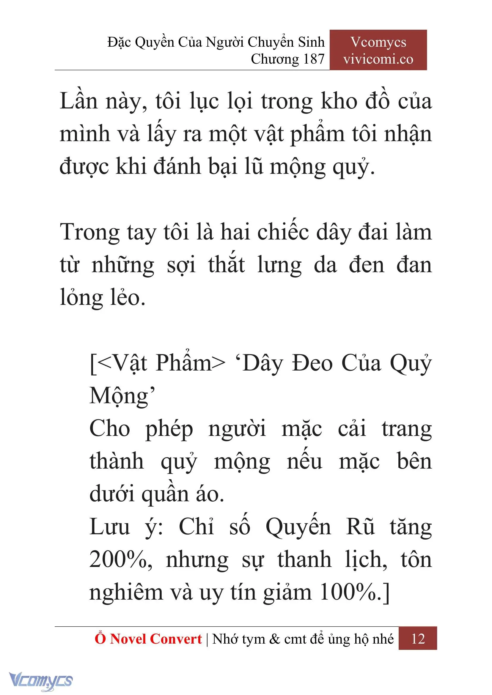 [Novel] Đặc Quyền Của Người Chuyển Sinh Chapter 187 - Trang 16