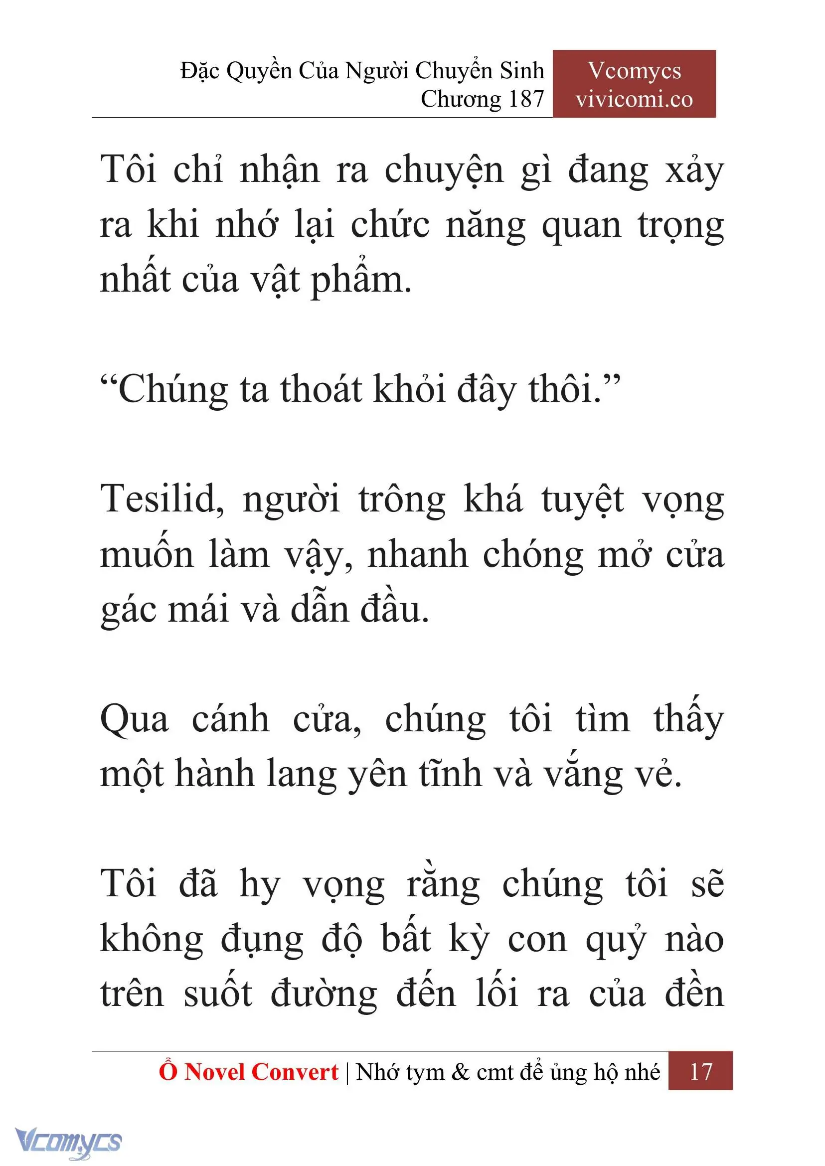 [Novel] Đặc Quyền Của Người Chuyển Sinh Chapter 187 - Trang 21