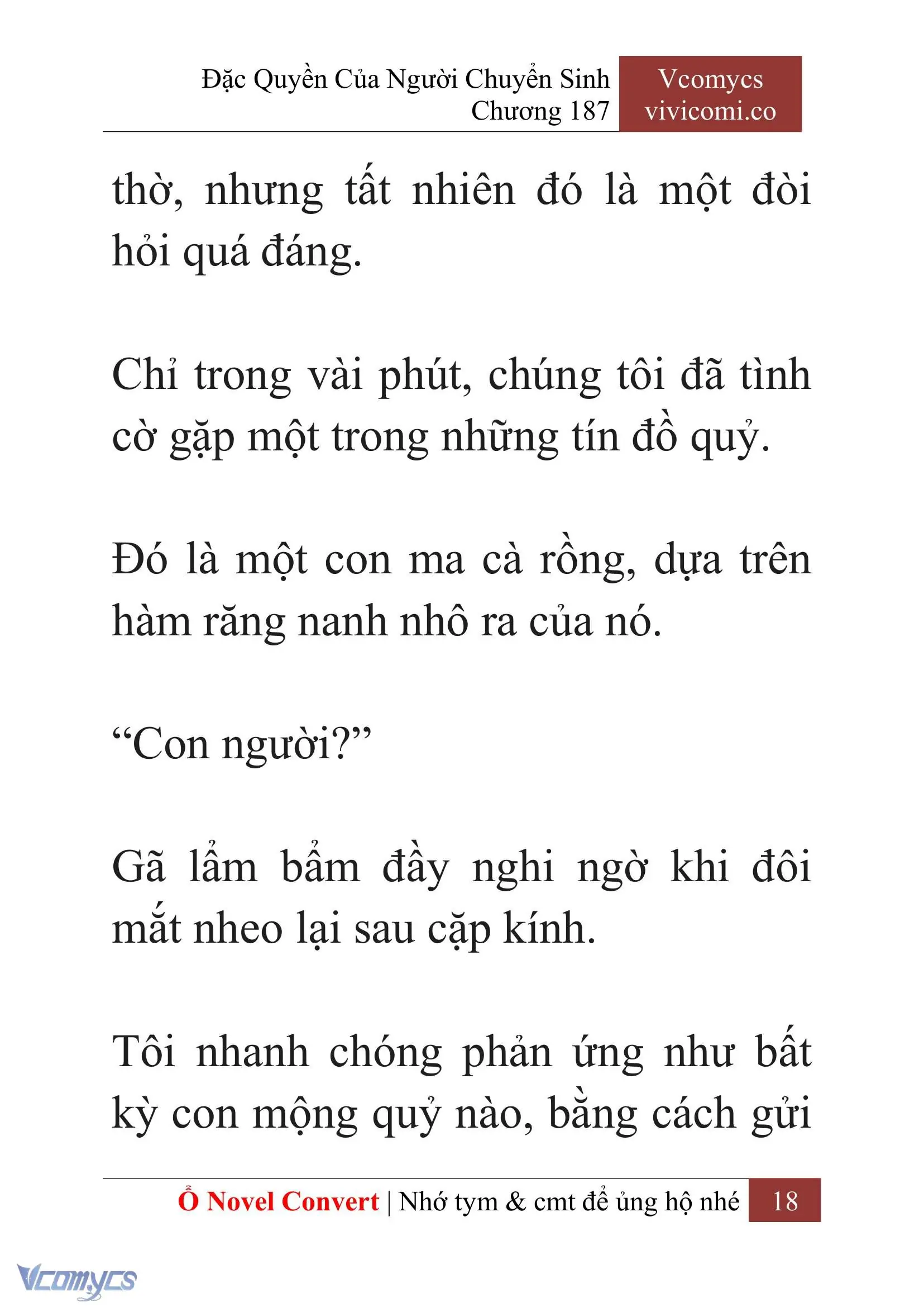 [Novel] Đặc Quyền Của Người Chuyển Sinh Chapter 187 - Trang 22