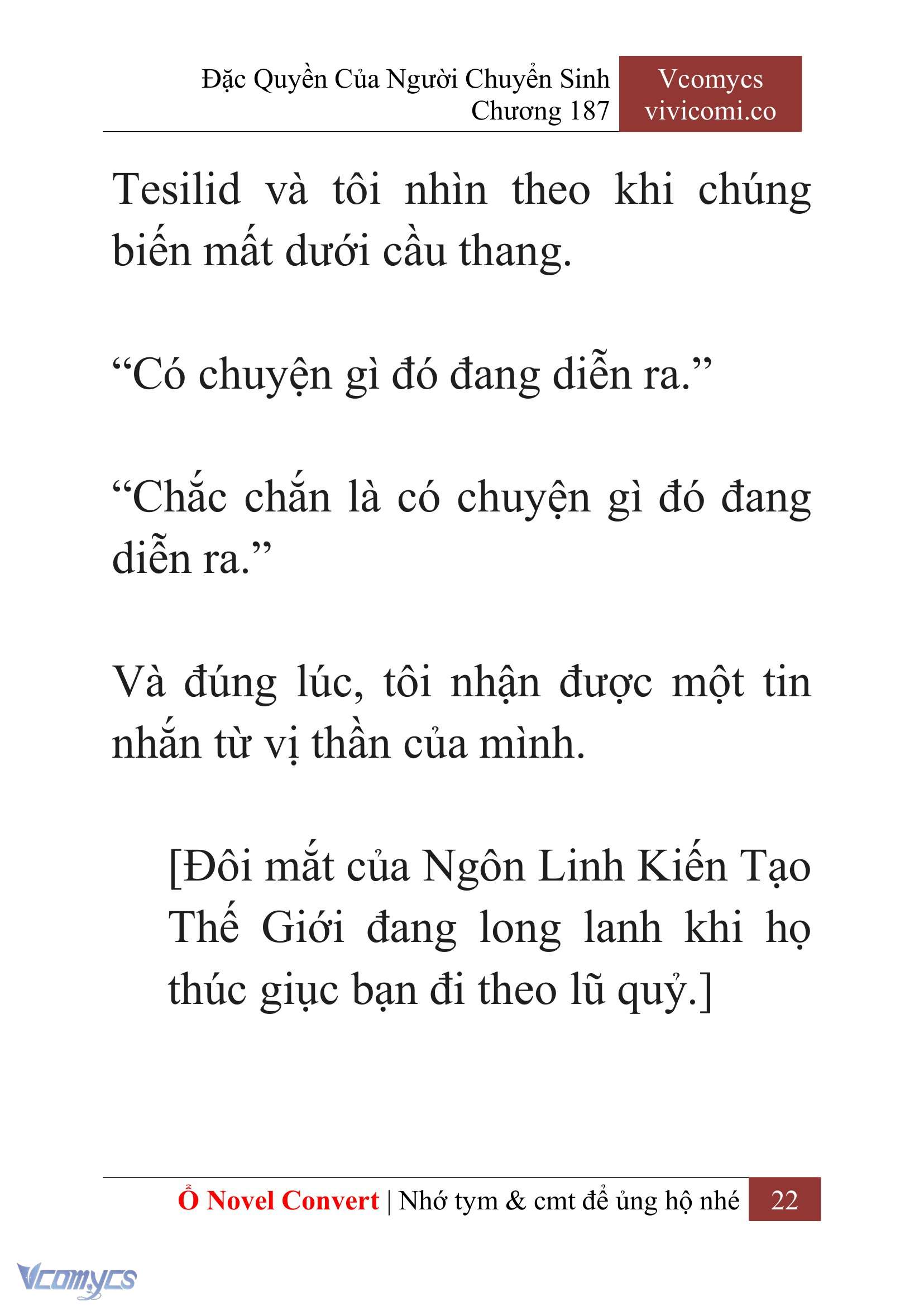 [Novel] Đặc Quyền Của Người Chuyển Sinh Chapter 187 - Trang 26