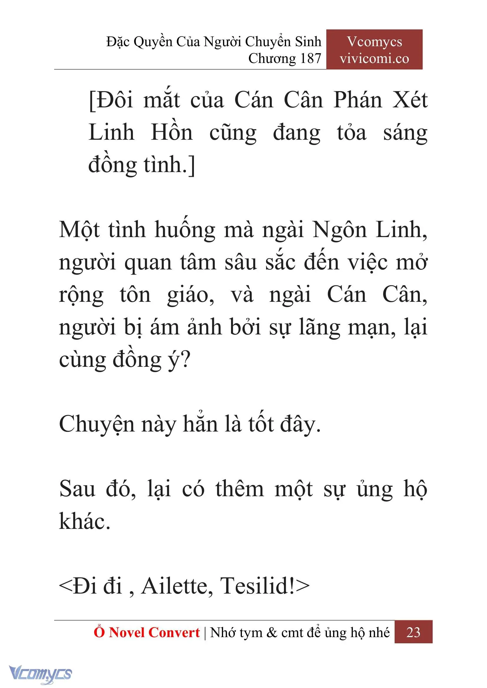 [Novel] Đặc Quyền Của Người Chuyển Sinh Chapter 187 - Trang 27