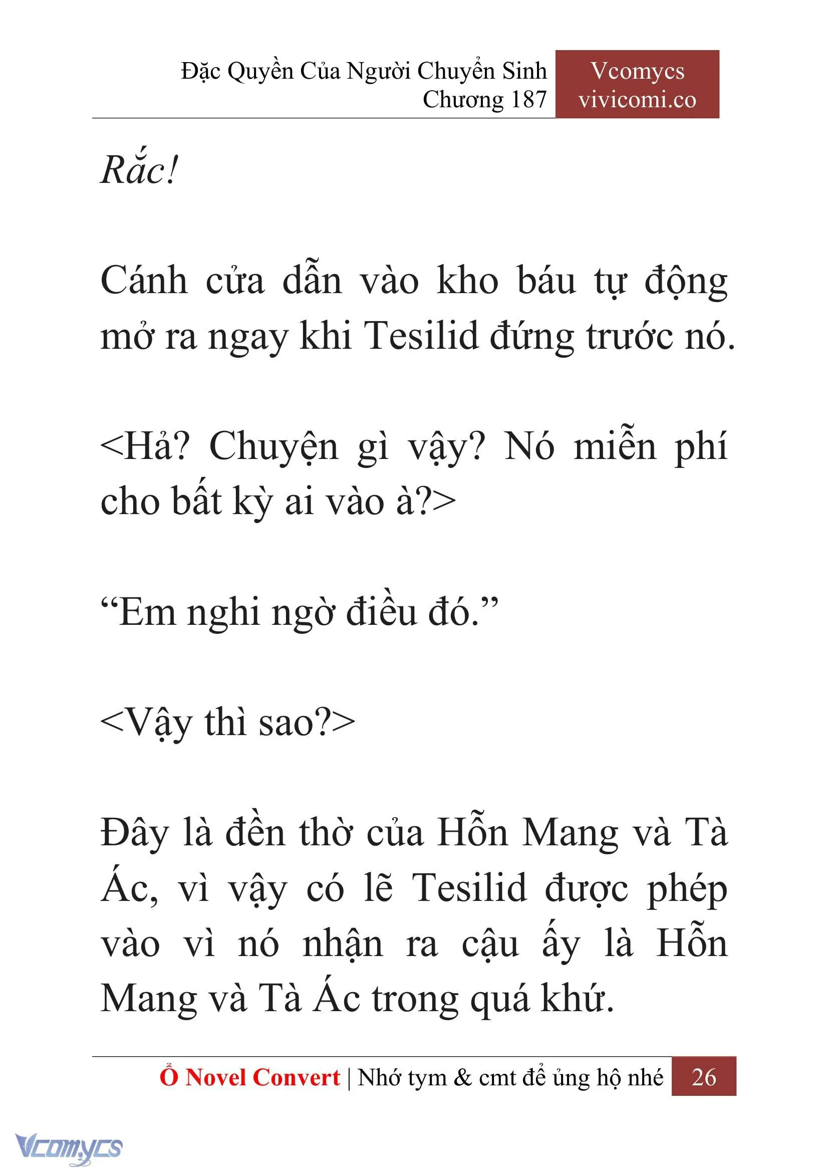 [Novel] Đặc Quyền Của Người Chuyển Sinh Chapter 187 - Trang 30