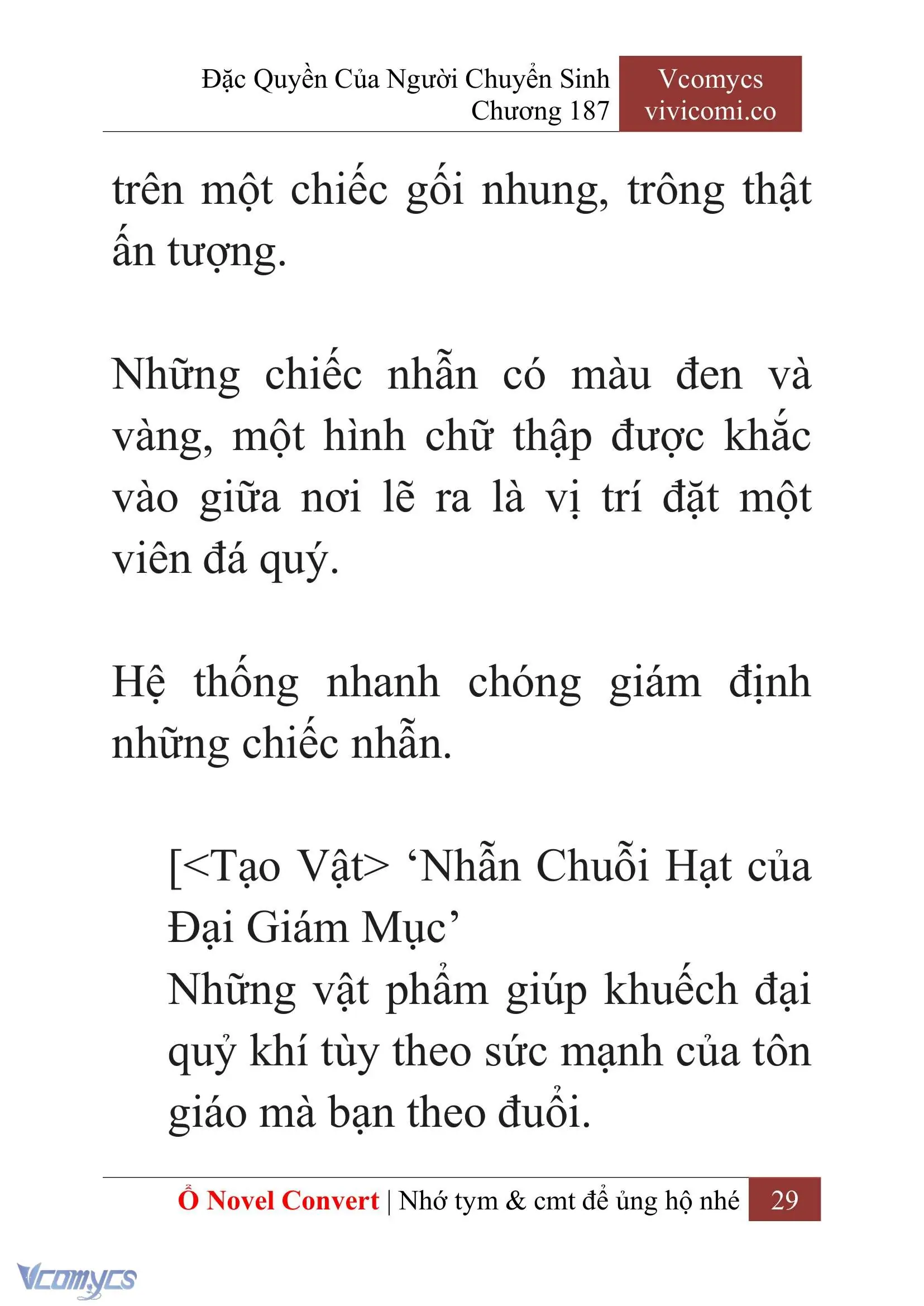 [Novel] Đặc Quyền Của Người Chuyển Sinh Chapter 187 - Trang 33