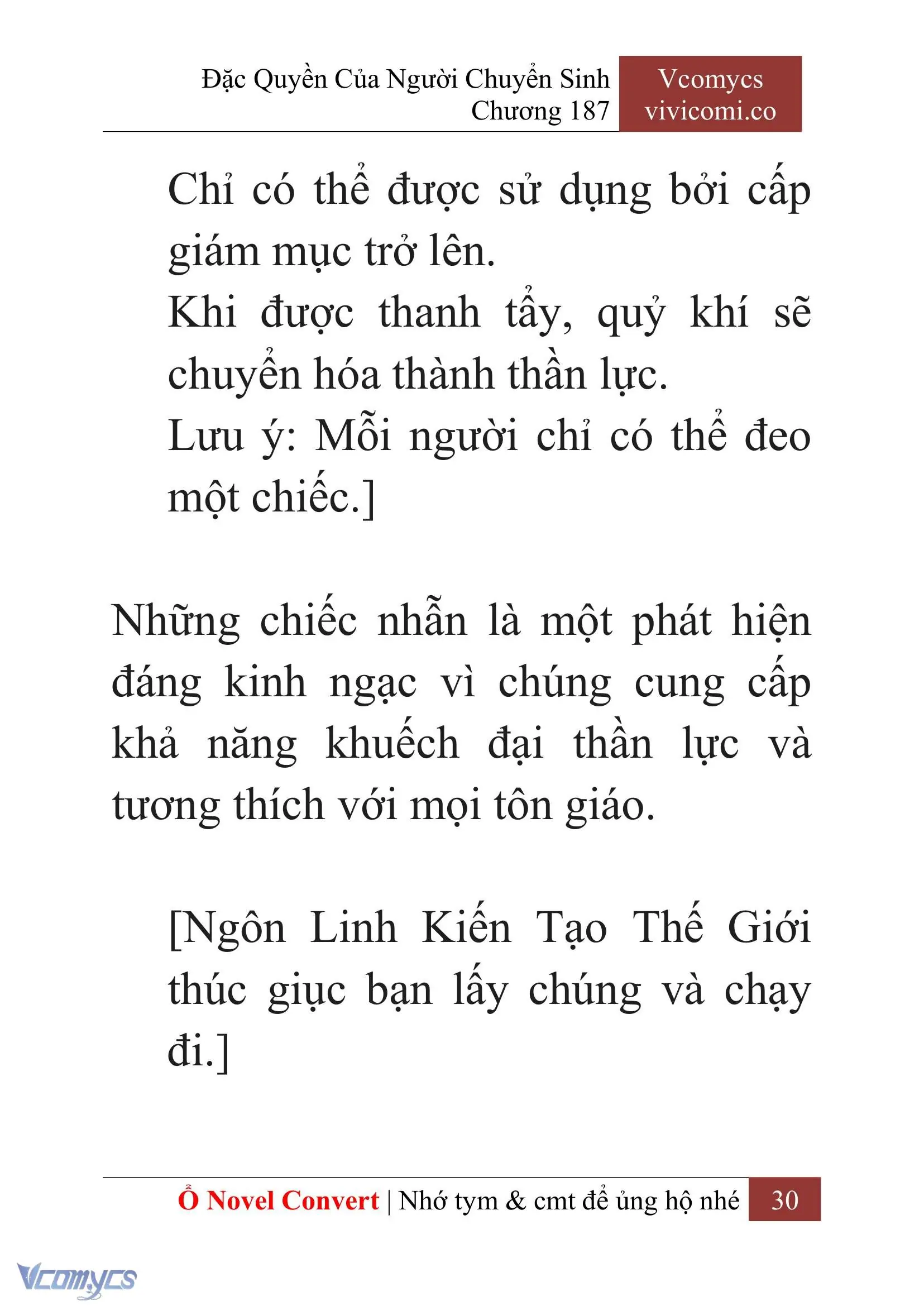 [Novel] Đặc Quyền Của Người Chuyển Sinh Chapter 187 - Trang 34