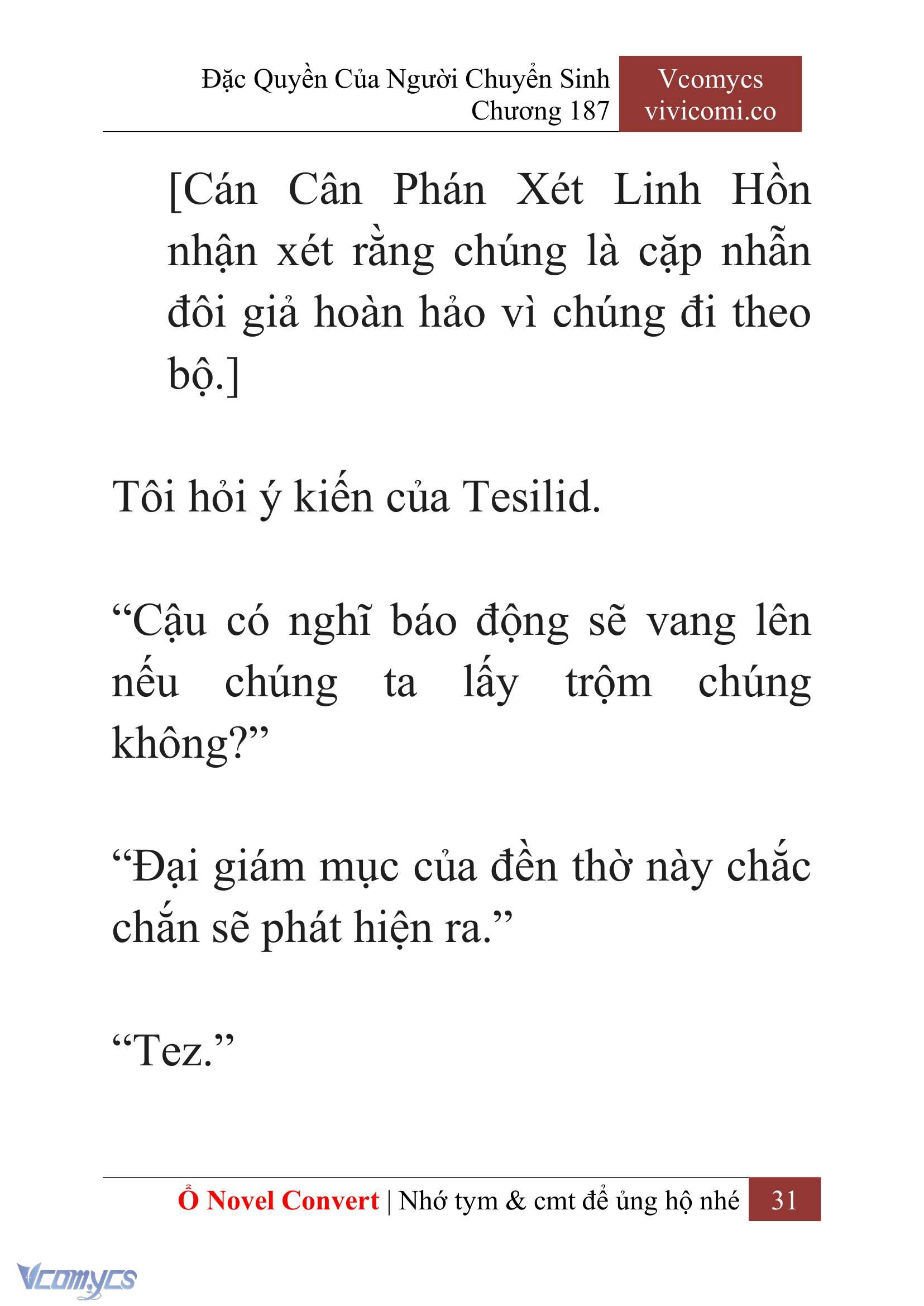 [Novel] Đặc Quyền Của Người Chuyển Sinh Chapter 187 - Trang 35