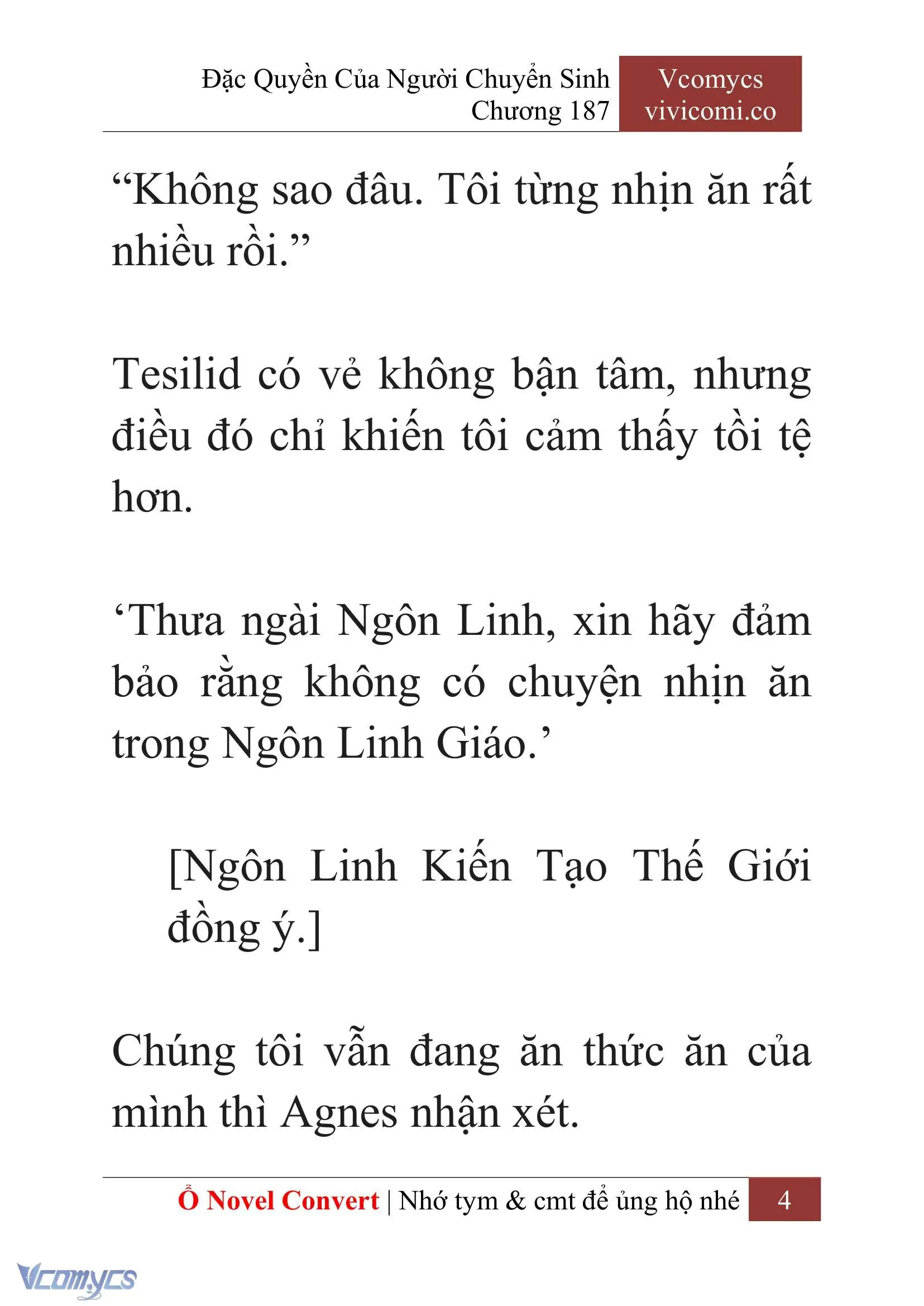 [Novel] Đặc Quyền Của Người Chuyển Sinh Chapter 187 - Trang 8