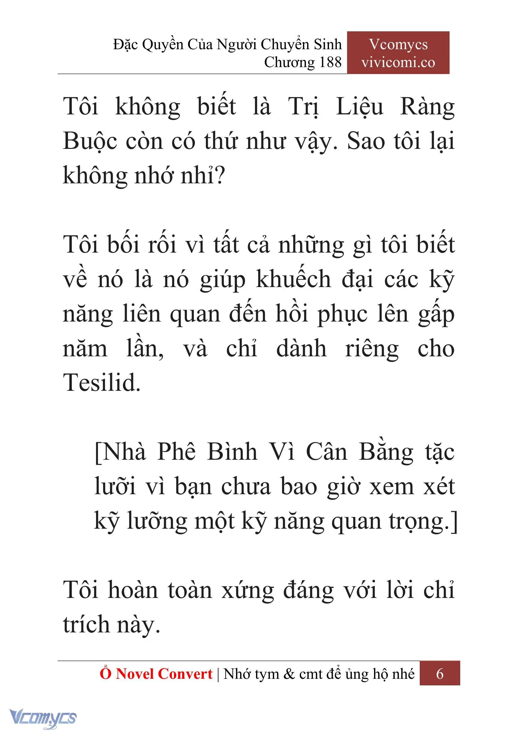 [Novel] Đặc Quyền Của Người Chuyển Sinh Chapter 188 - Trang 10