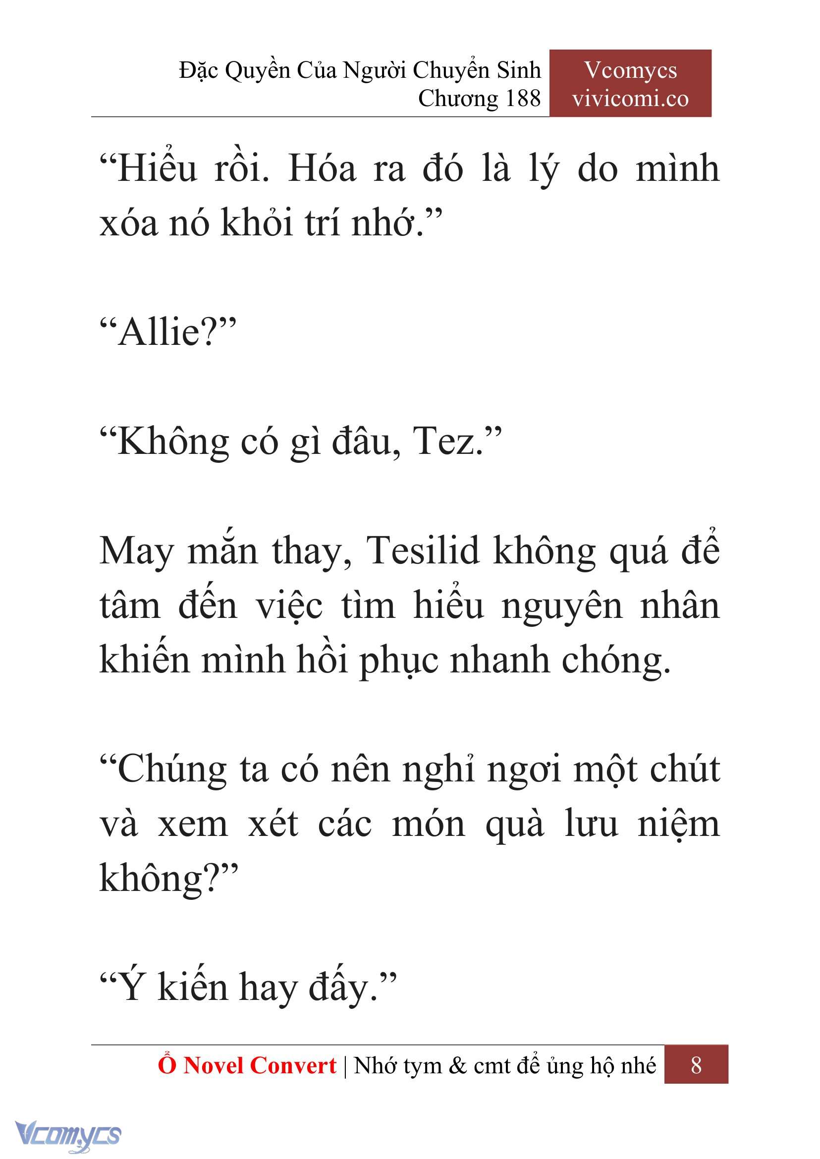 [Novel] Đặc Quyền Của Người Chuyển Sinh Chapter 188 - Trang 12