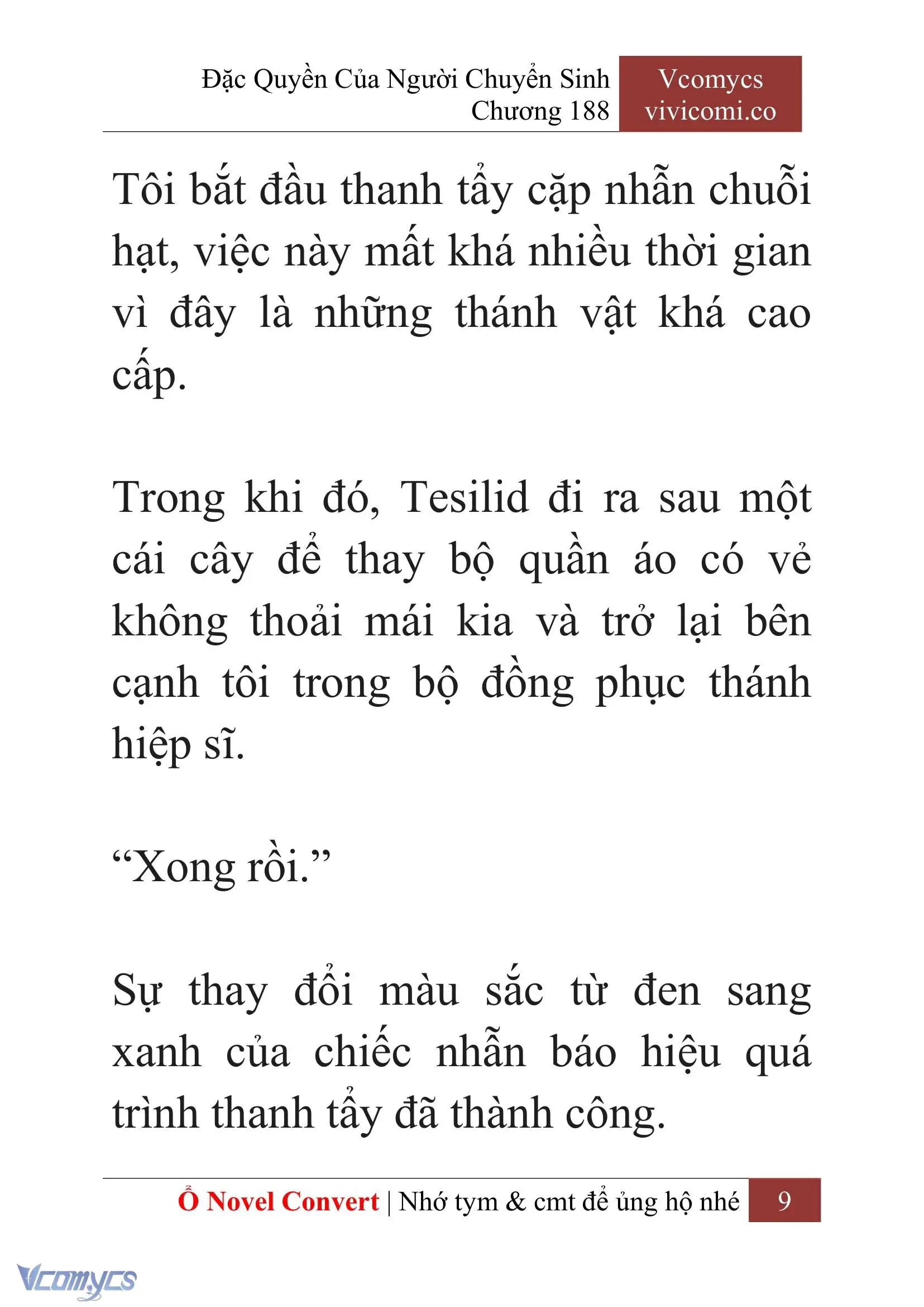 [Novel] Đặc Quyền Của Người Chuyển Sinh Chapter 188 - Trang 13
