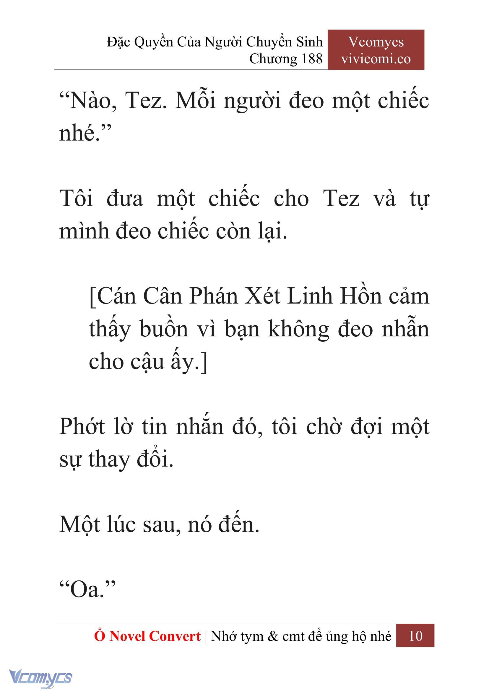 [Novel] Đặc Quyền Của Người Chuyển Sinh Chapter 188 - Trang 14