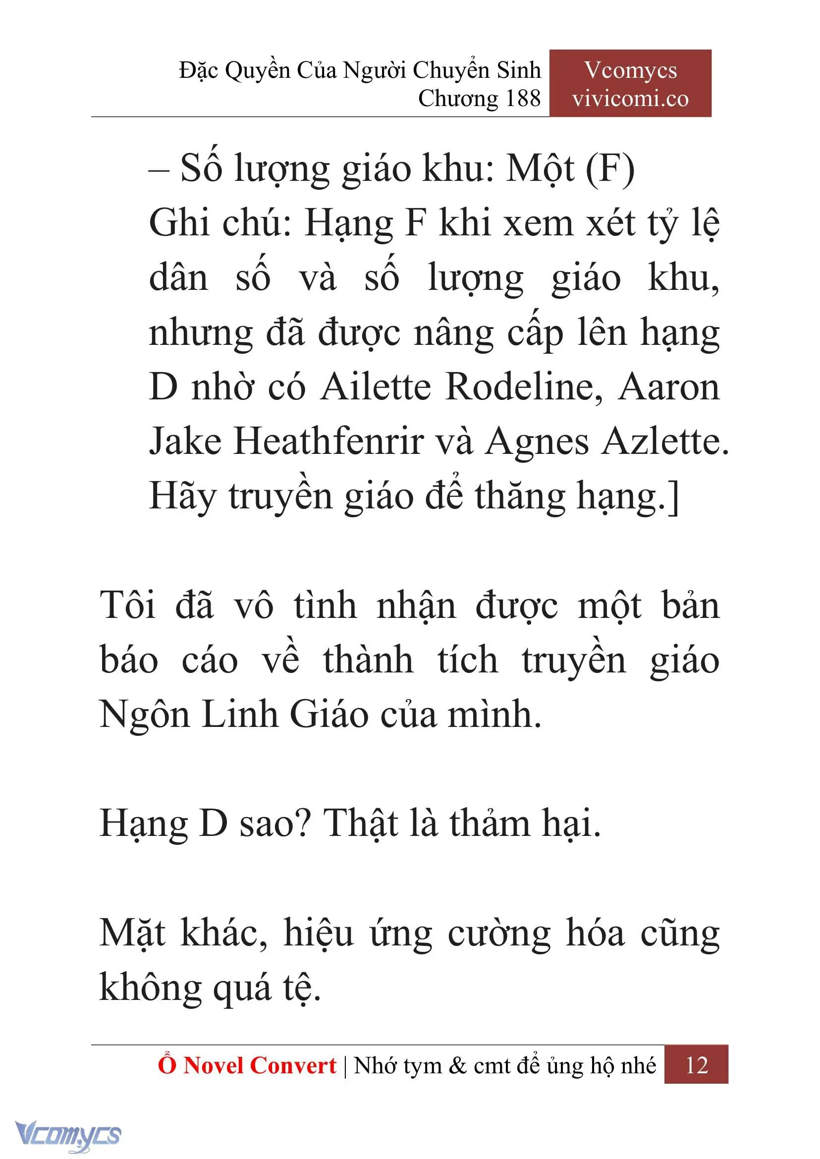 [Novel] Đặc Quyền Của Người Chuyển Sinh Chapter 188 - Trang 16