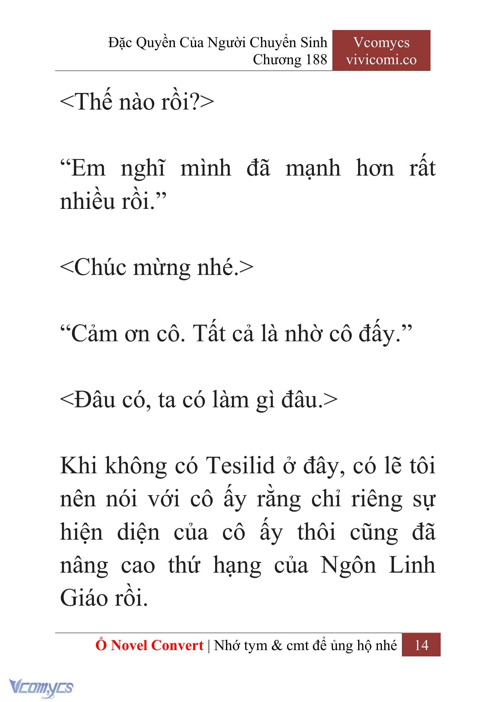 [Novel] Đặc Quyền Của Người Chuyển Sinh Chapter 188 - Trang 18